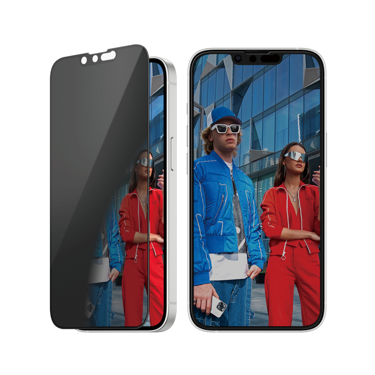 PanzerGlass ® Privacy Skærmbeskyttelse iPhone 16e | 14 | 13 | 13 Pro | Ultra-Wide Fit m. Aligner