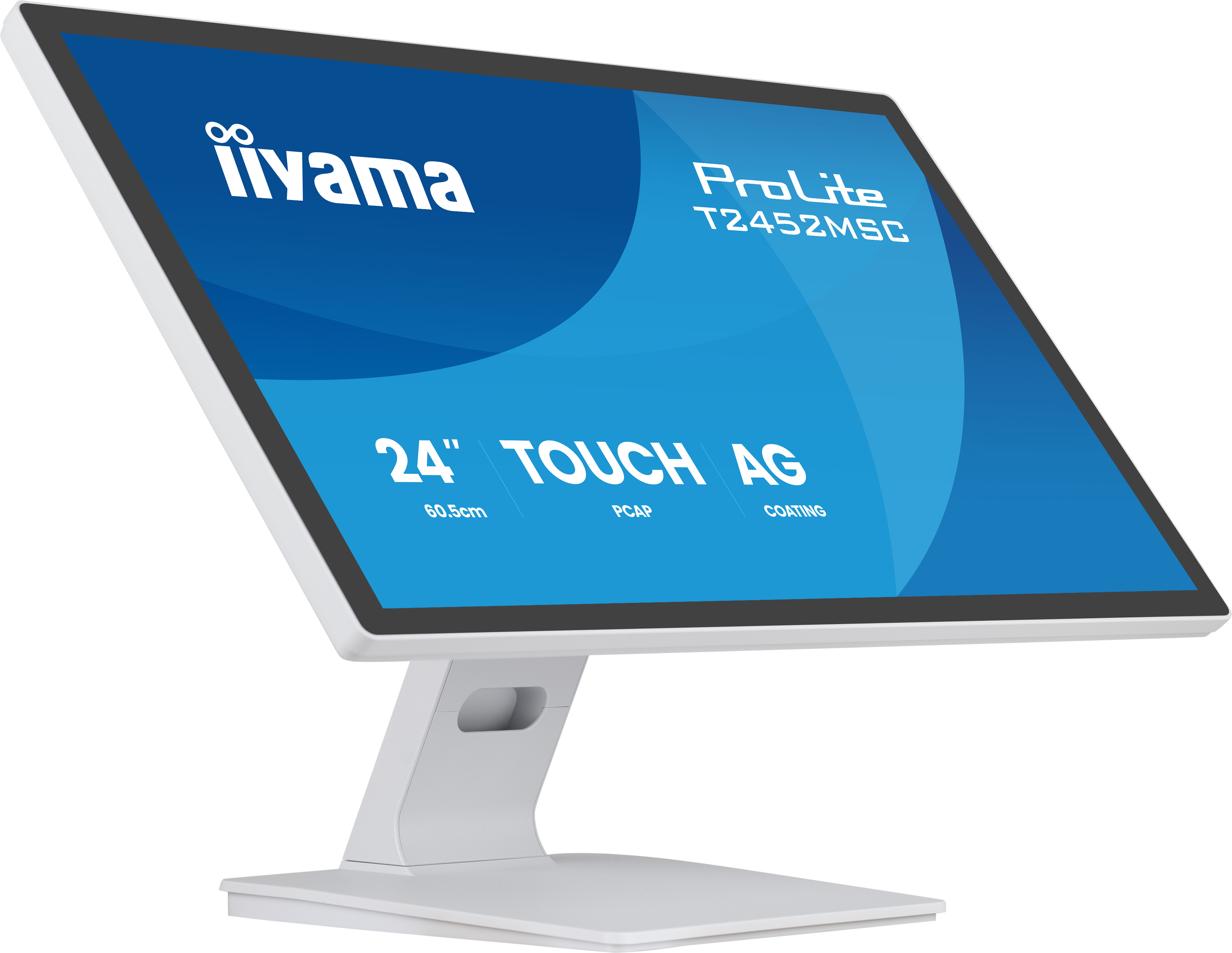 iiyama T2452MSC-W2AG computerskærm 61 cm (24") 1920 x 1080 pixel Fuld HD LED Berøringsskærm Hvid