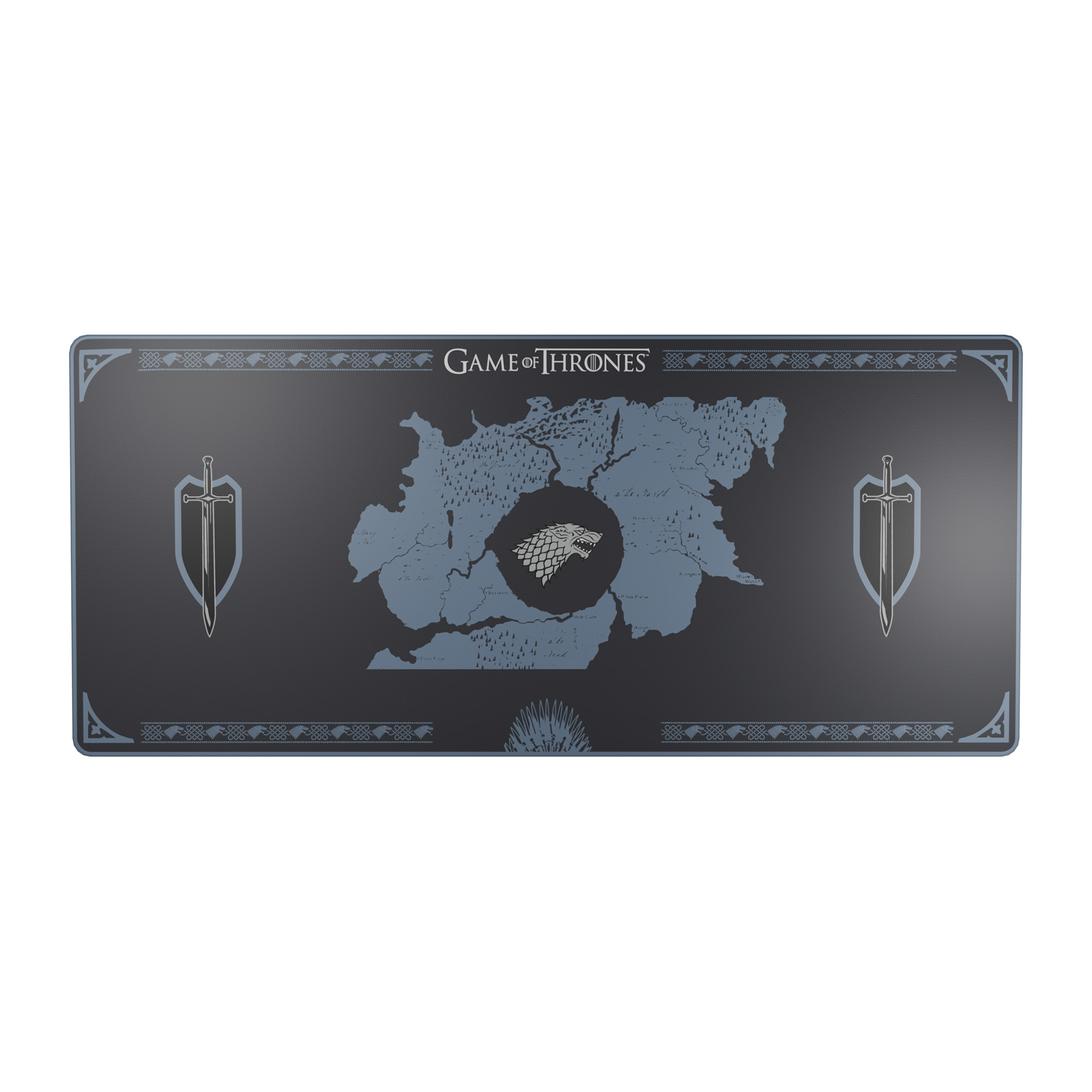 Lexip HBO Game of Thrones – Stark Edition Gaming musemåtte Sort, Blå, Hvid