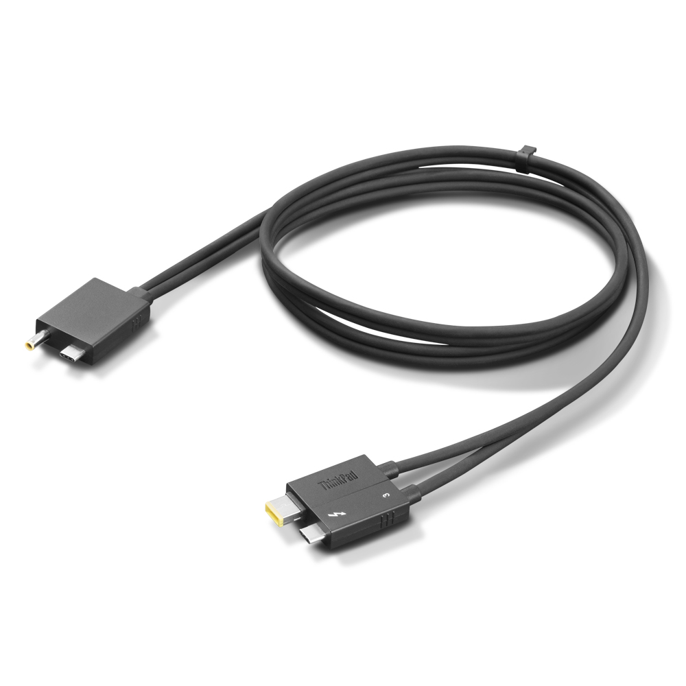 Lenovo 4X91K16970 Thunderbolt kabel 0,7 m 40 Gbit/sek. Sort