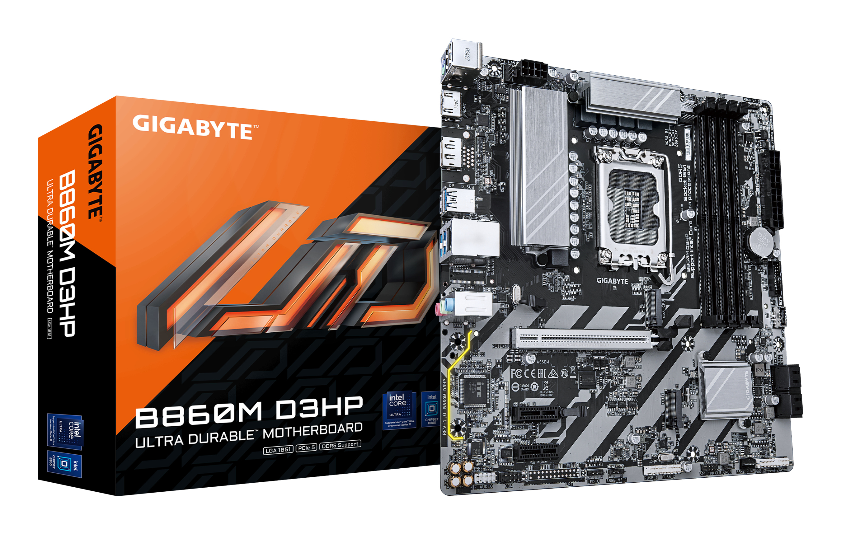 GIGABYTE B860M D3HP bundkort Intel B860 LGA 1851 (Socket V1) micro ATX