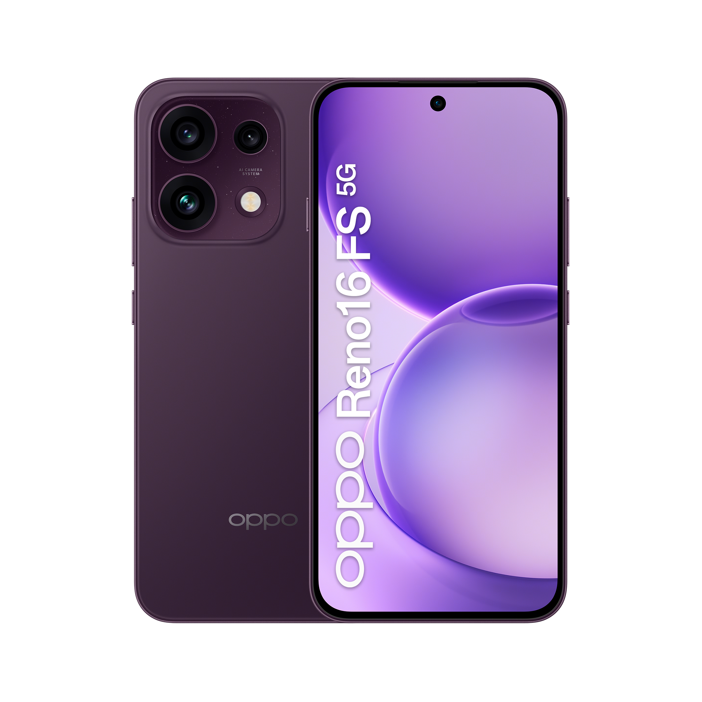 OPPO Reno16 FS 5G 16,7 cm (6.57") Dual SIM Android 16.0 USB Type-C 8 GB 512 GB 6500 mAh Lilla