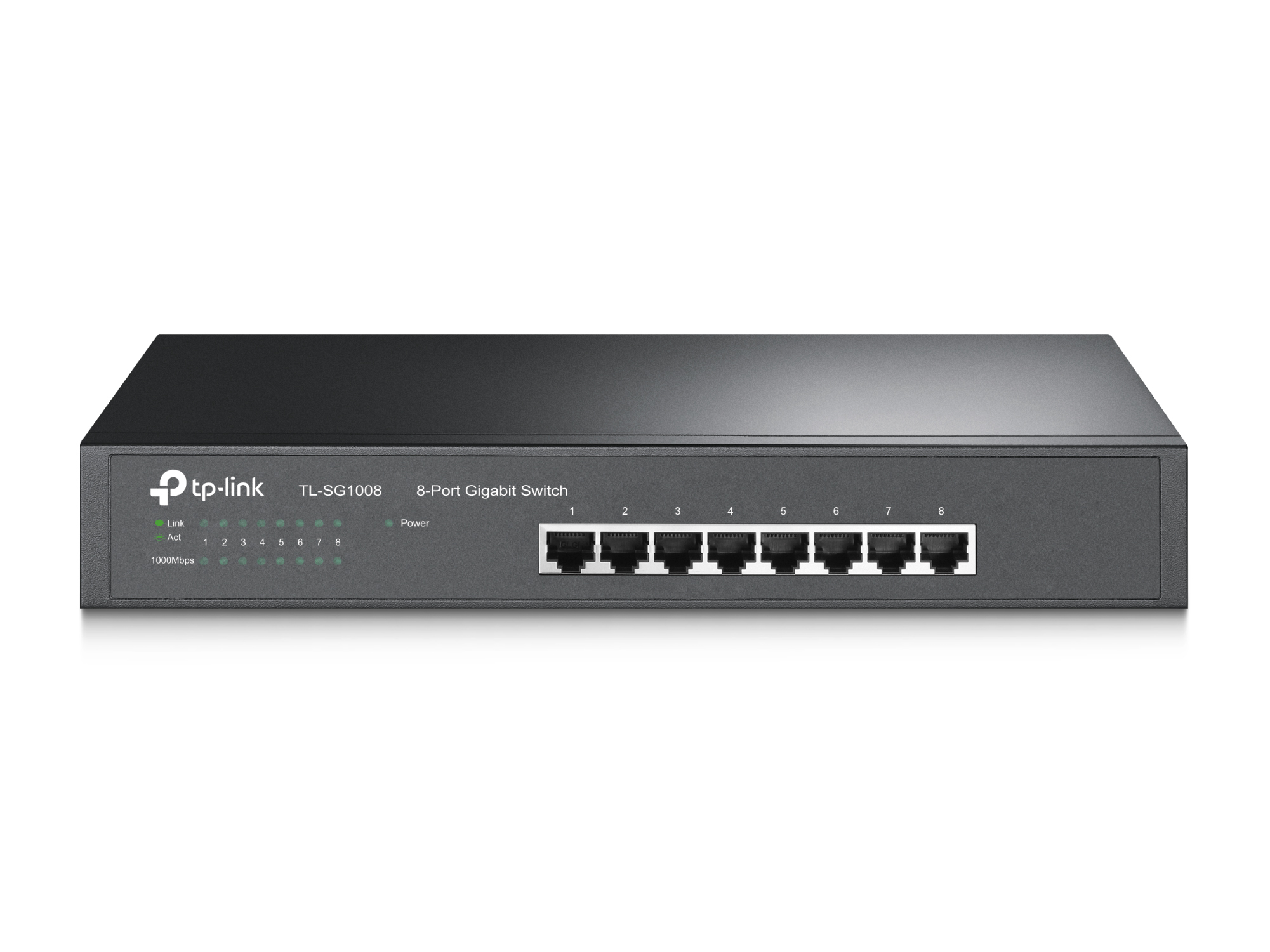 TP-Link TL-SG1008 netværksswitch Ikke administreret Gigabit Ethernet (10/100/1000) Sort