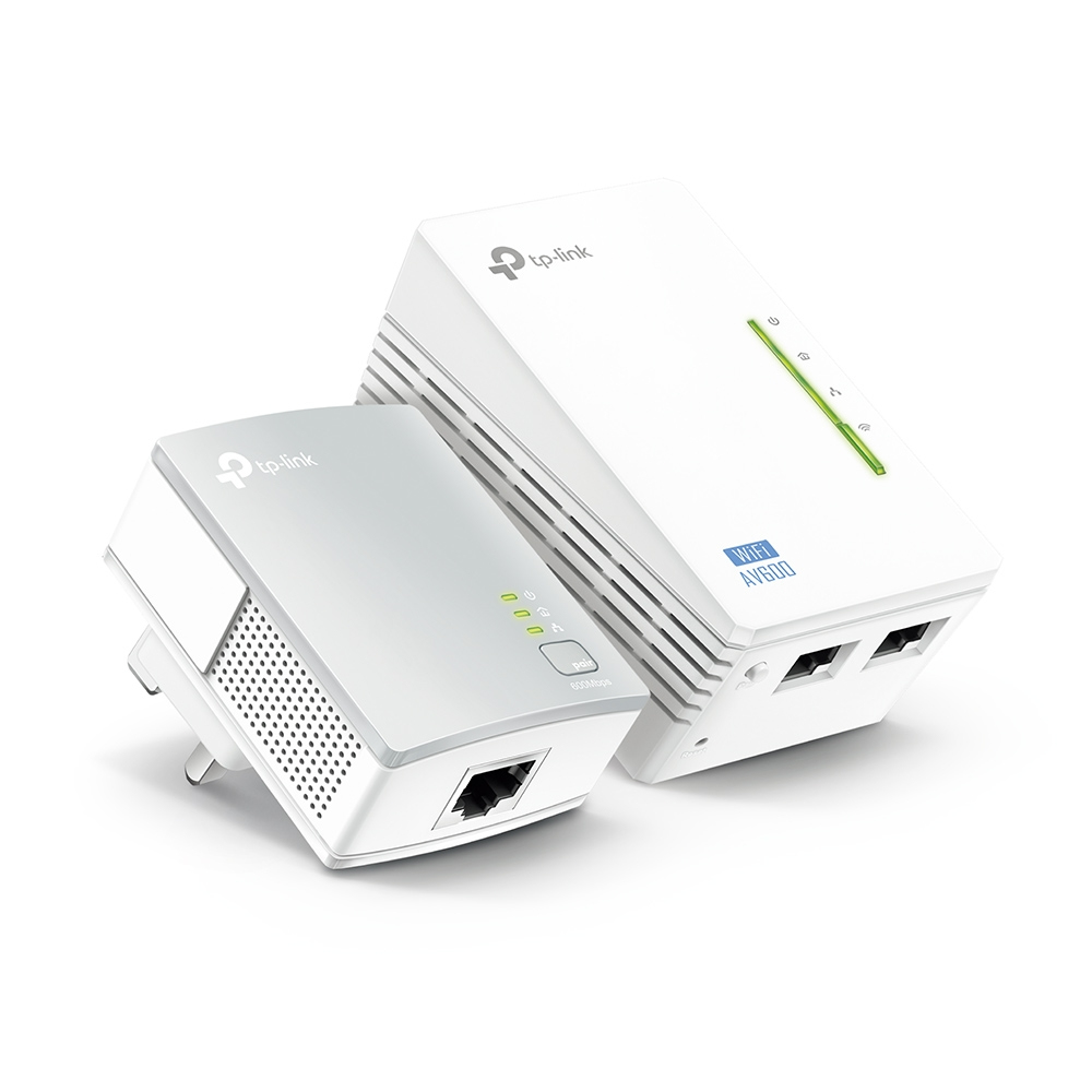 TP-Link TL-WPA4220 KIT 600 Mbit/s Ethernet LAN Wi-Fi Hvid 2 stk