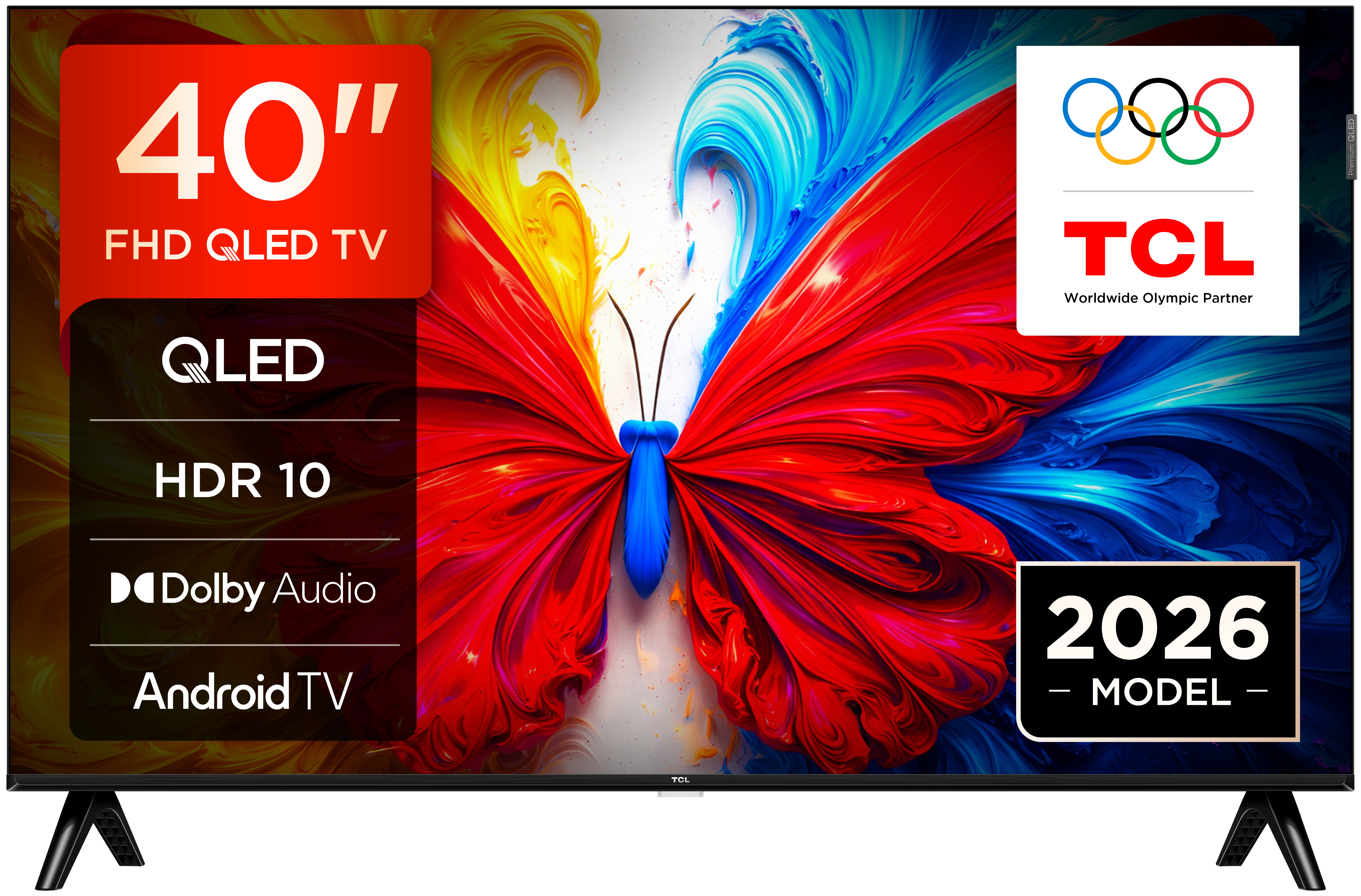 TCL S5L 40S5L TV 101,6 cm (40") Fuld HD Smart TV Wi-Fi Sort 300 cd/m²