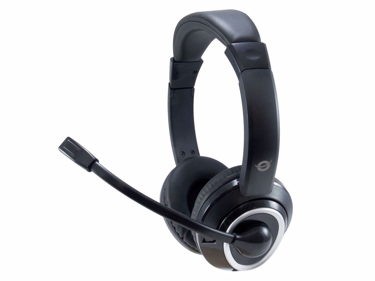 Conceptronic POLONA02B hovedtelefoner/headset Ledningsført Spil Sort