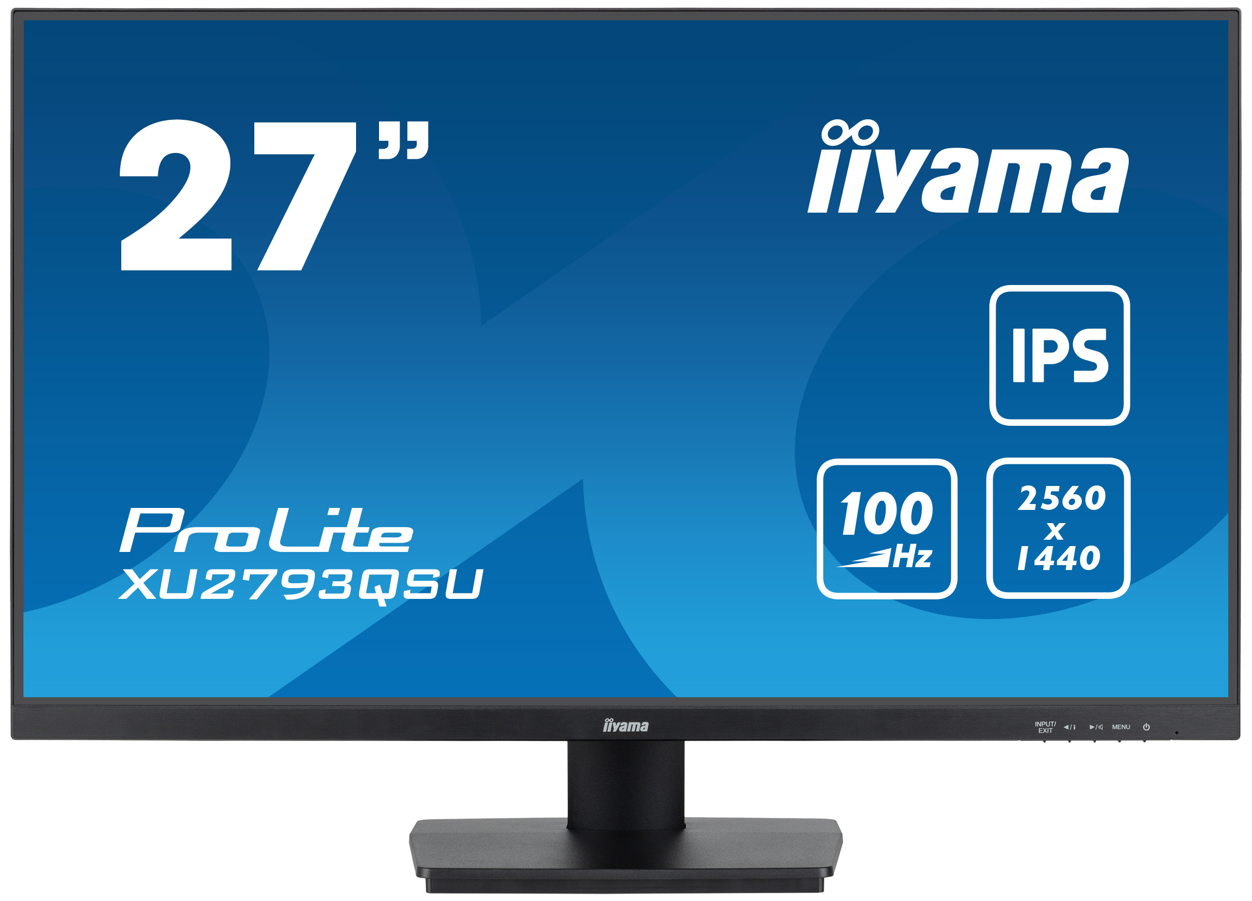 iiyama ProLite XU2793QSU-B7 LED display 68,6 cm (27") 2560 x 1440 pixel Wide Quad HD Sort