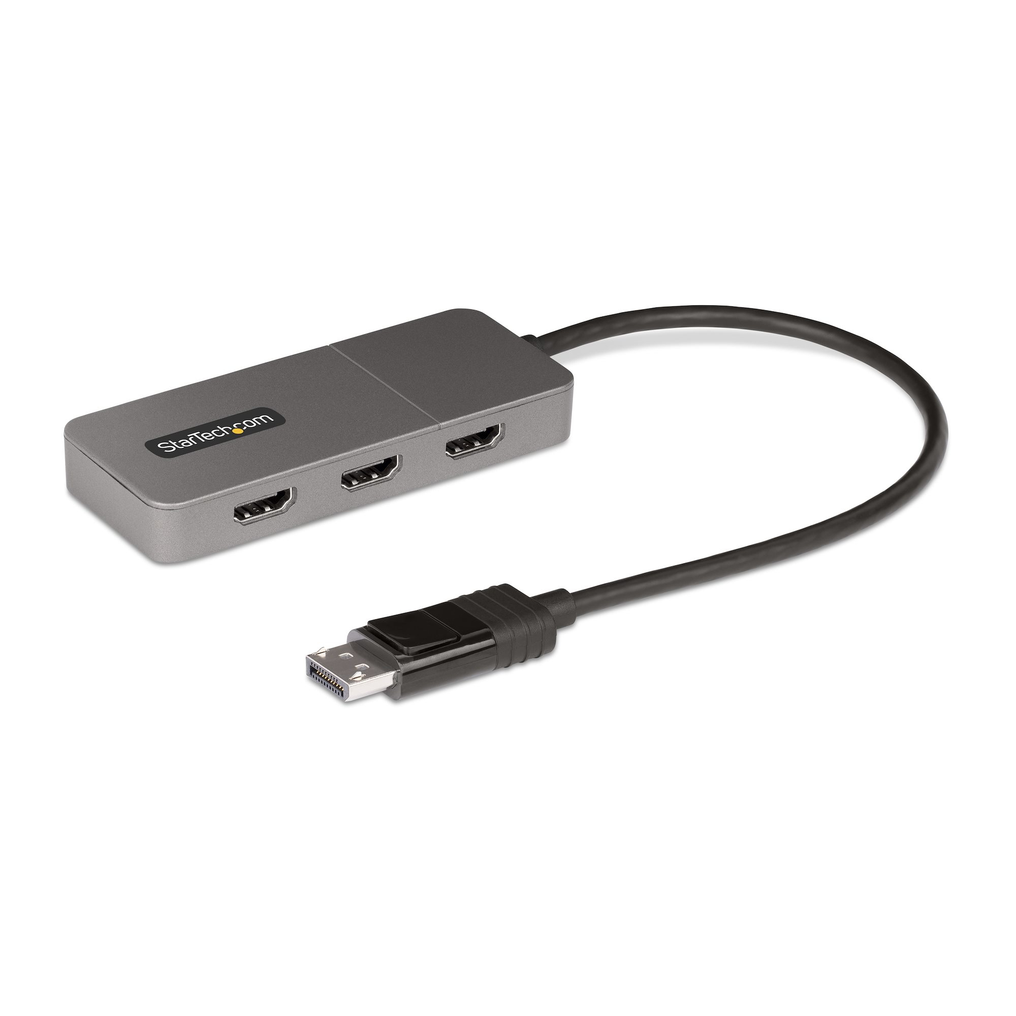 StarTech.com MST14DP123HD videokabel adapter 0,3 m DisplayPort 3 x HDMI Grå