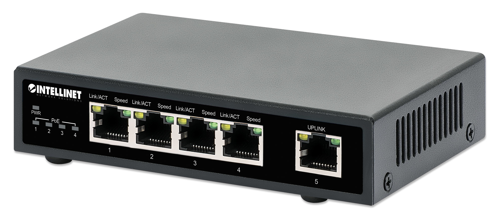 Intellinet 561839 netværksswitch Gigabit Ethernet (10/100/1000) Strøm over Ethernet (PoE) Sort
