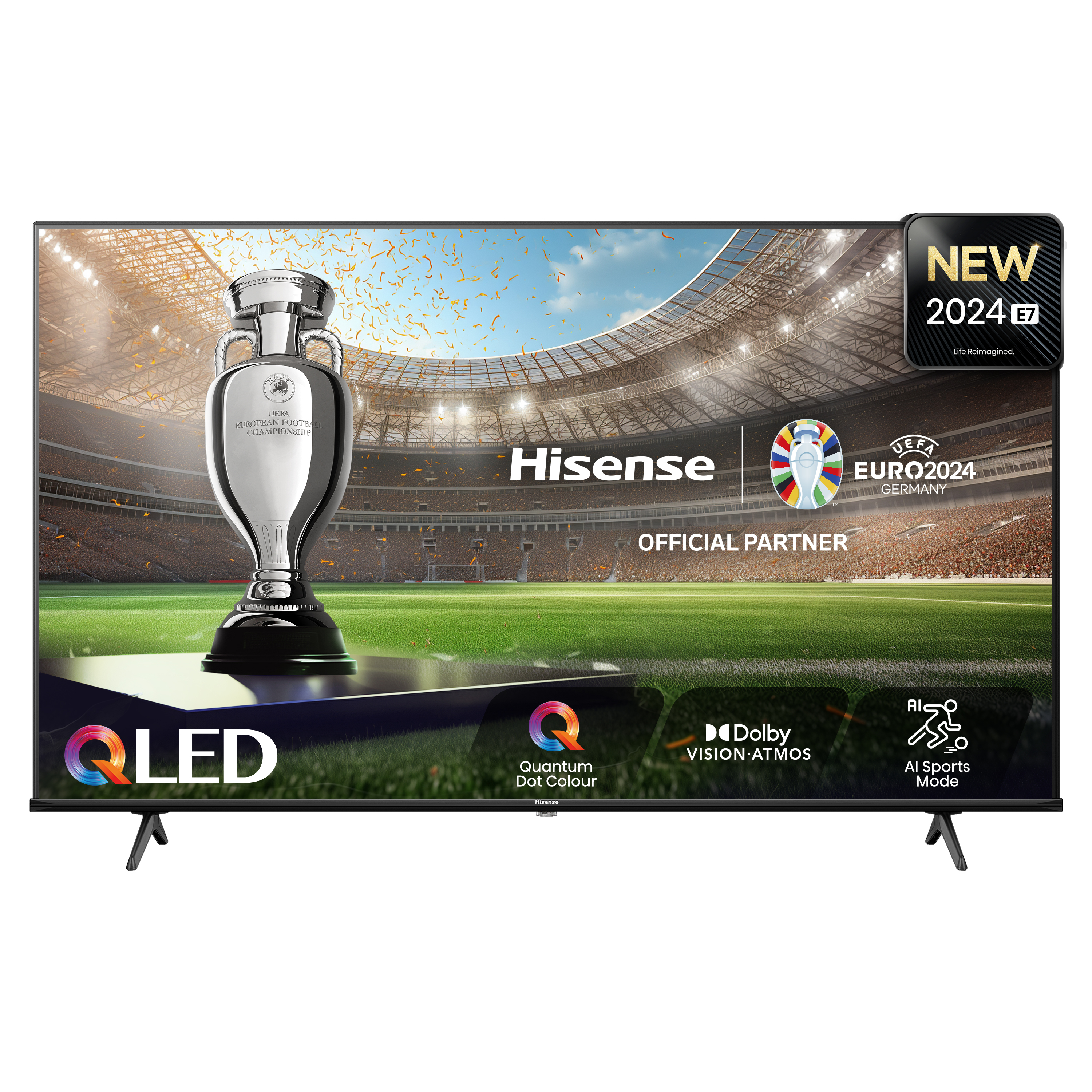 Hisense 43E7NQ TV 109,2 cm (43") 4K Ultra HD Smart TV Wi-Fi Sort, Grå