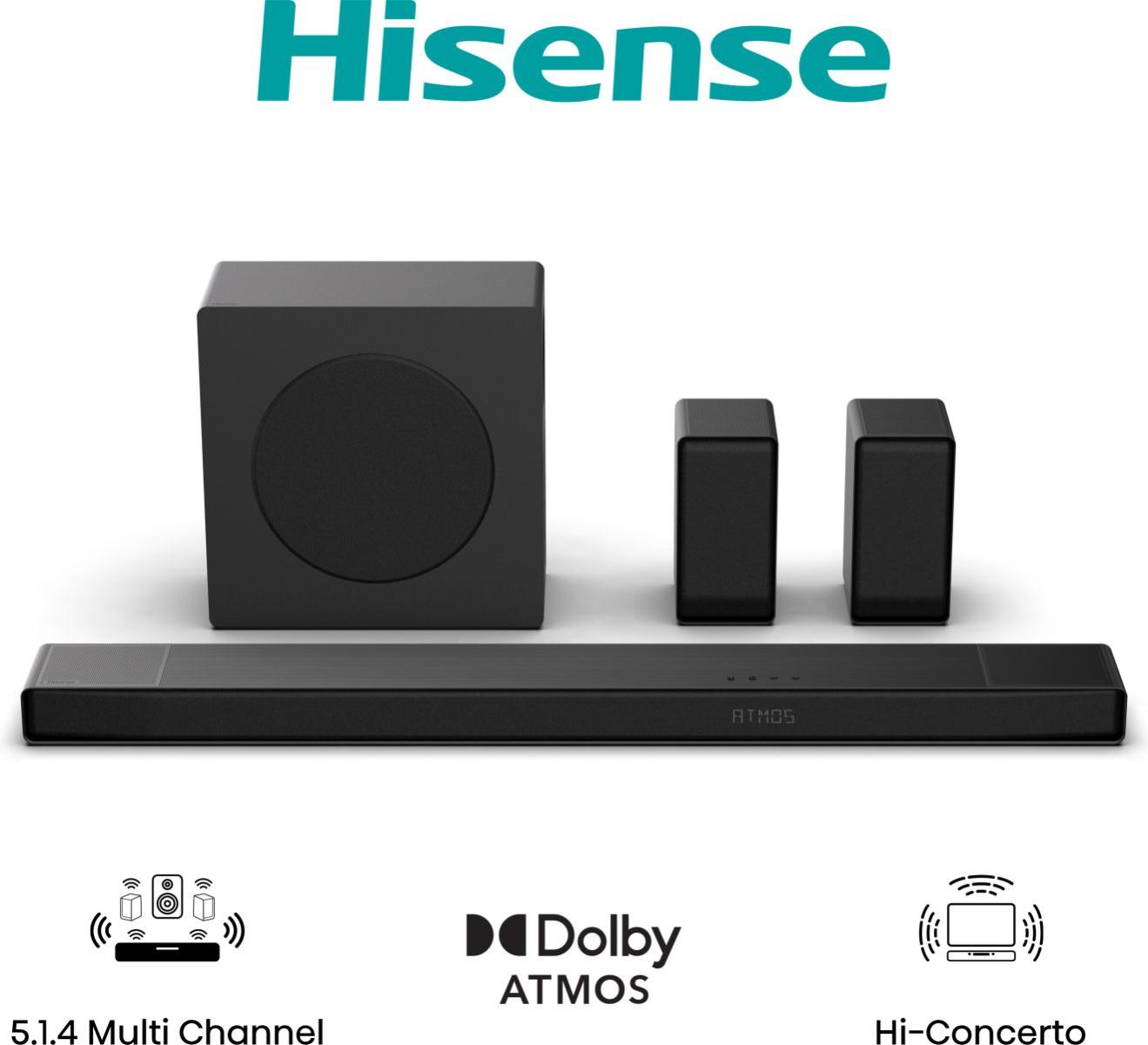 Hisense AX5140Q Sort 5.1.4 kanaler 600 W