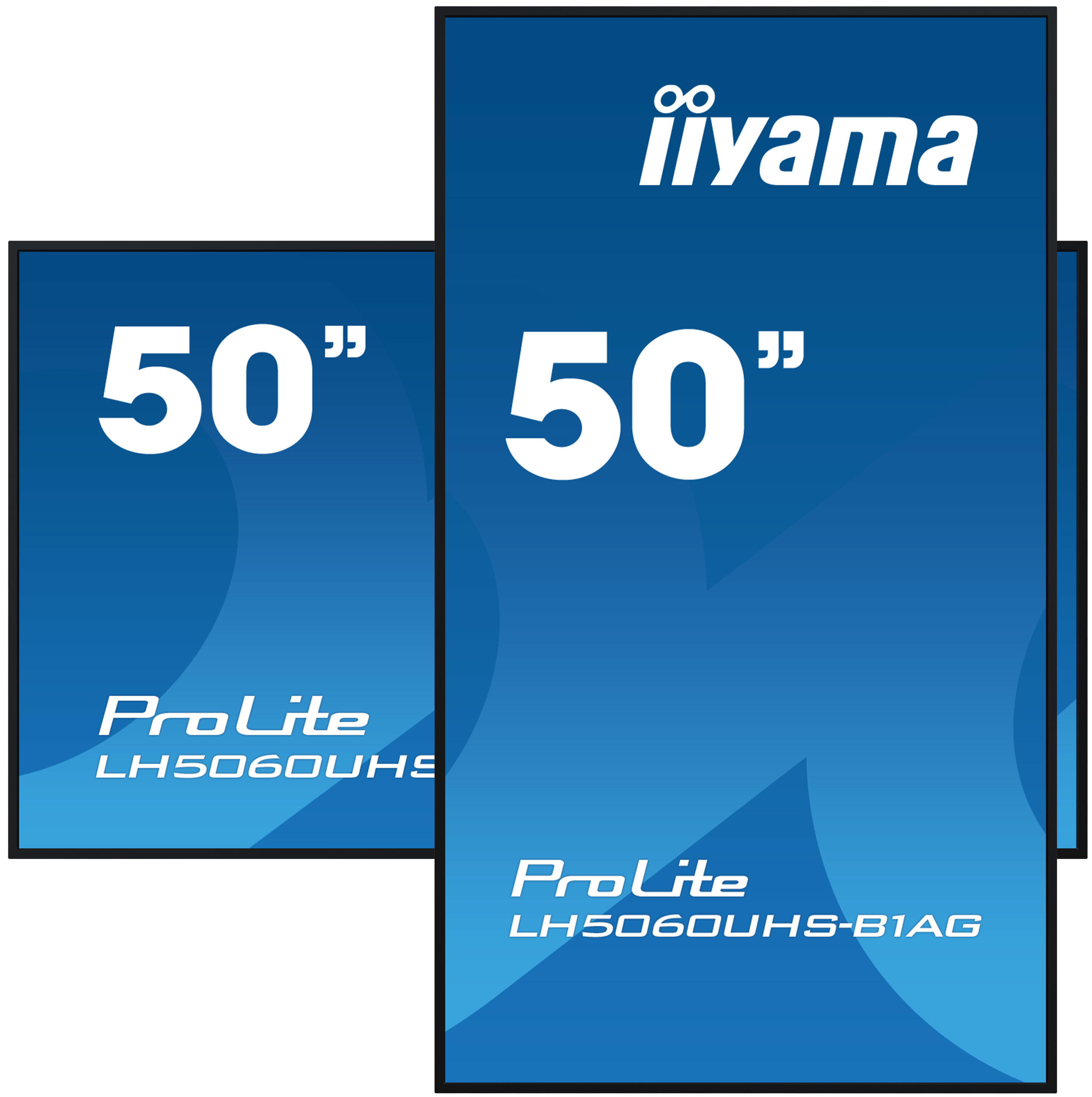 iiyama LH5060UHS-B1AG skilte display Digital A-tavle 125,7 cm (49.5") LED Wi-Fi 500 cd/m² 4K Ultra HD Sort Indbygget processer Android 11 24/7