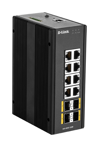 D-Link DIS‑300G‑12SW Administreret L2 Gigabit Ethernet (10/100/1000) Sort