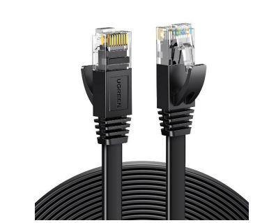 Ugreen 50173 netværkskabel Sort 1 m Cat6 U/UTP (UTP) Flad
