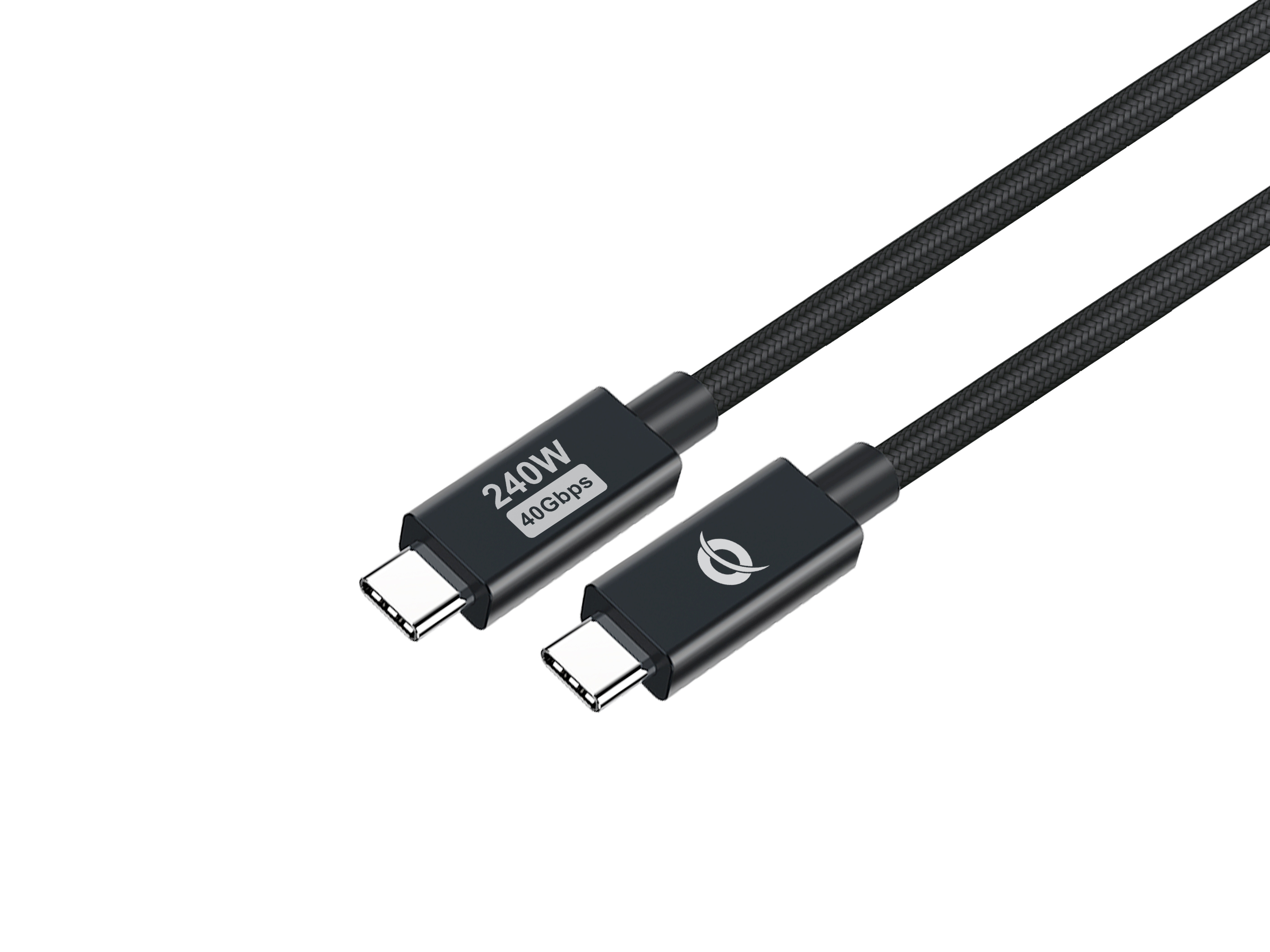 Conceptronic ETTA04B20 USB-kabel USB4 Gen 3x2 2 m USB C Sort