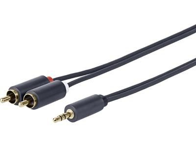 Vivolink PROMJRCA5 lydkabel 5 m 3.5mm 2 x RCA Sort