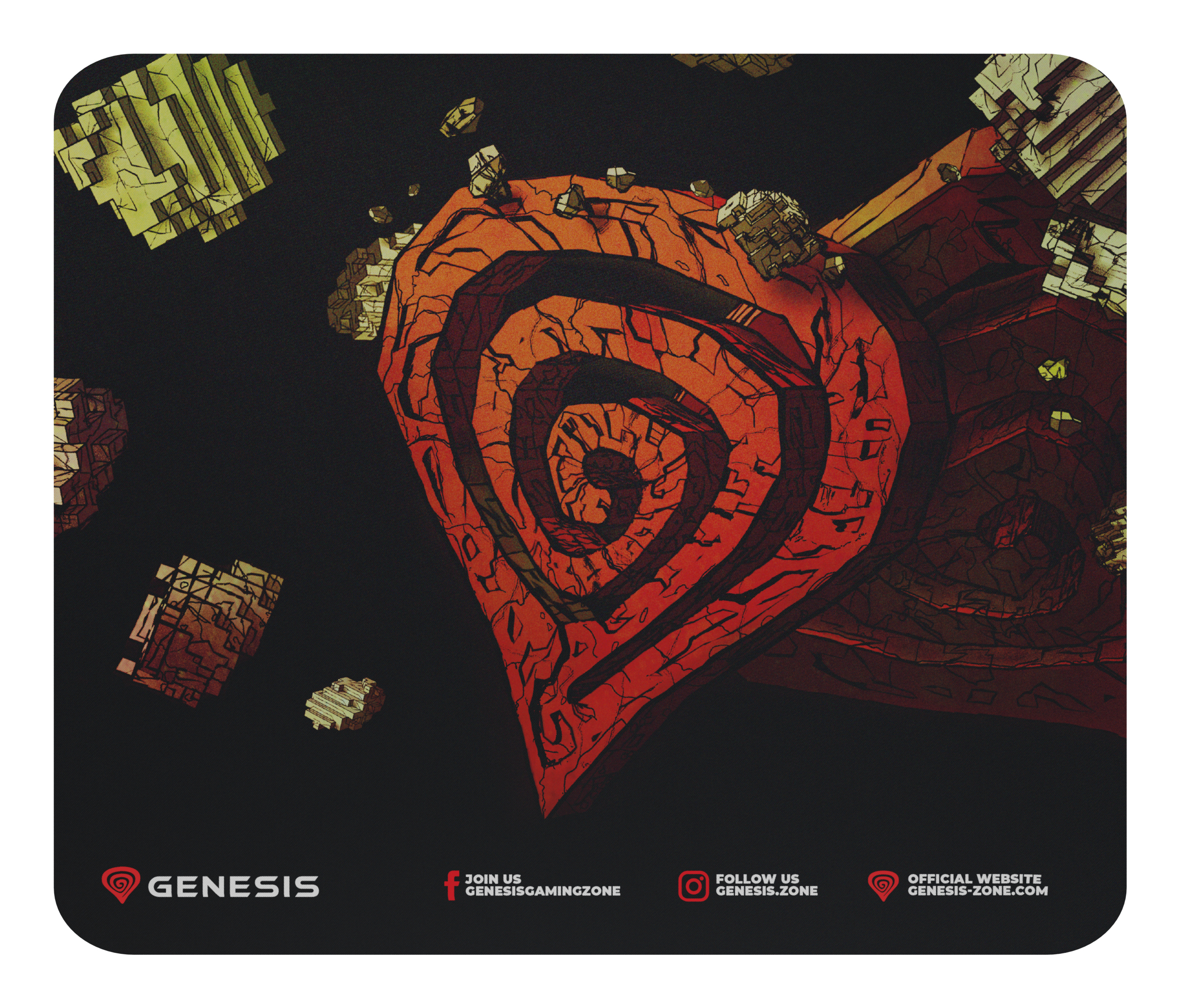 GENESIS Ancient Stone of Gaming musemåtte Flerfarvet