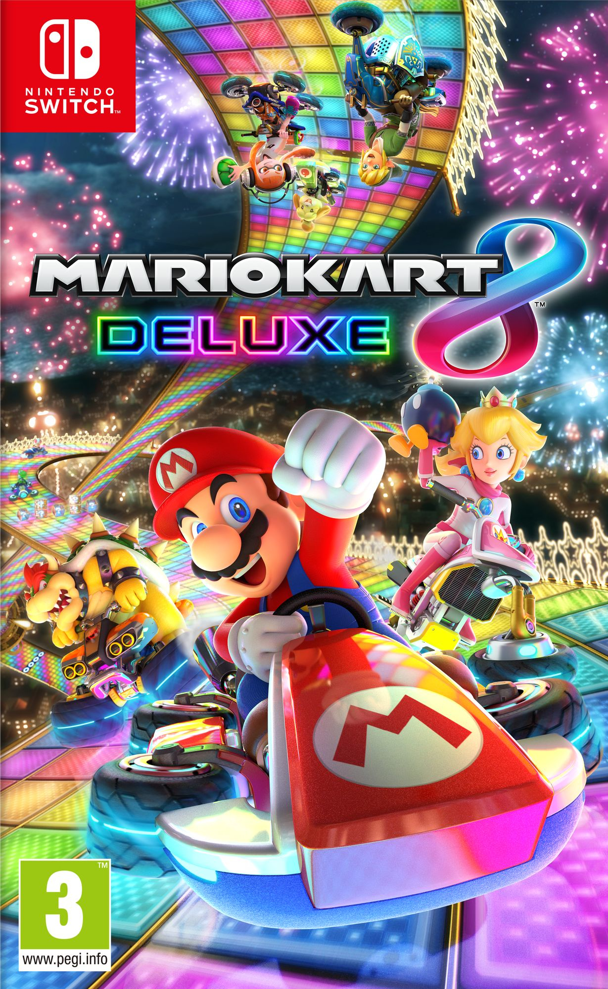 Nintendo Mario Kart 8 Deluxe Standard Tysk, Engelsk, Fransk, Italiensk, Japansk, Hollandsk, Portugisisk, Russisk Nintendo Switch