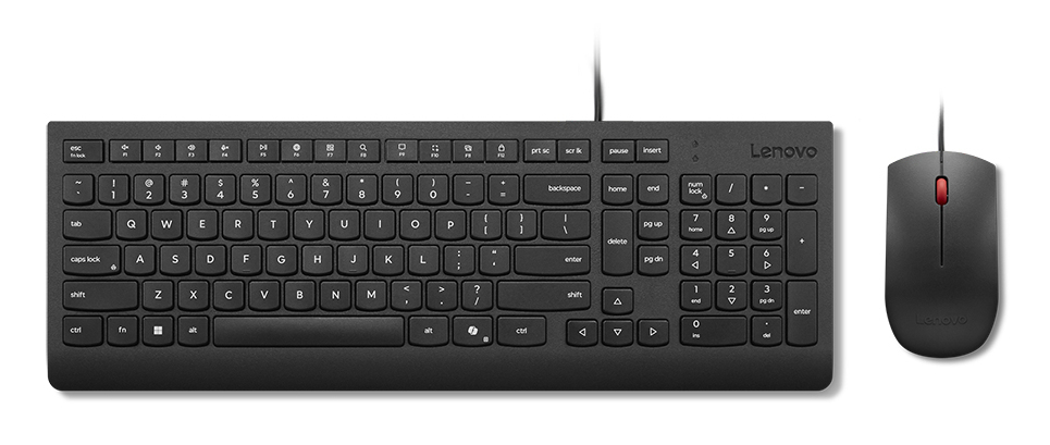 Lenovo 4X31R64446 tastatur Mus inkluderet Universel USB Nordisk Sort