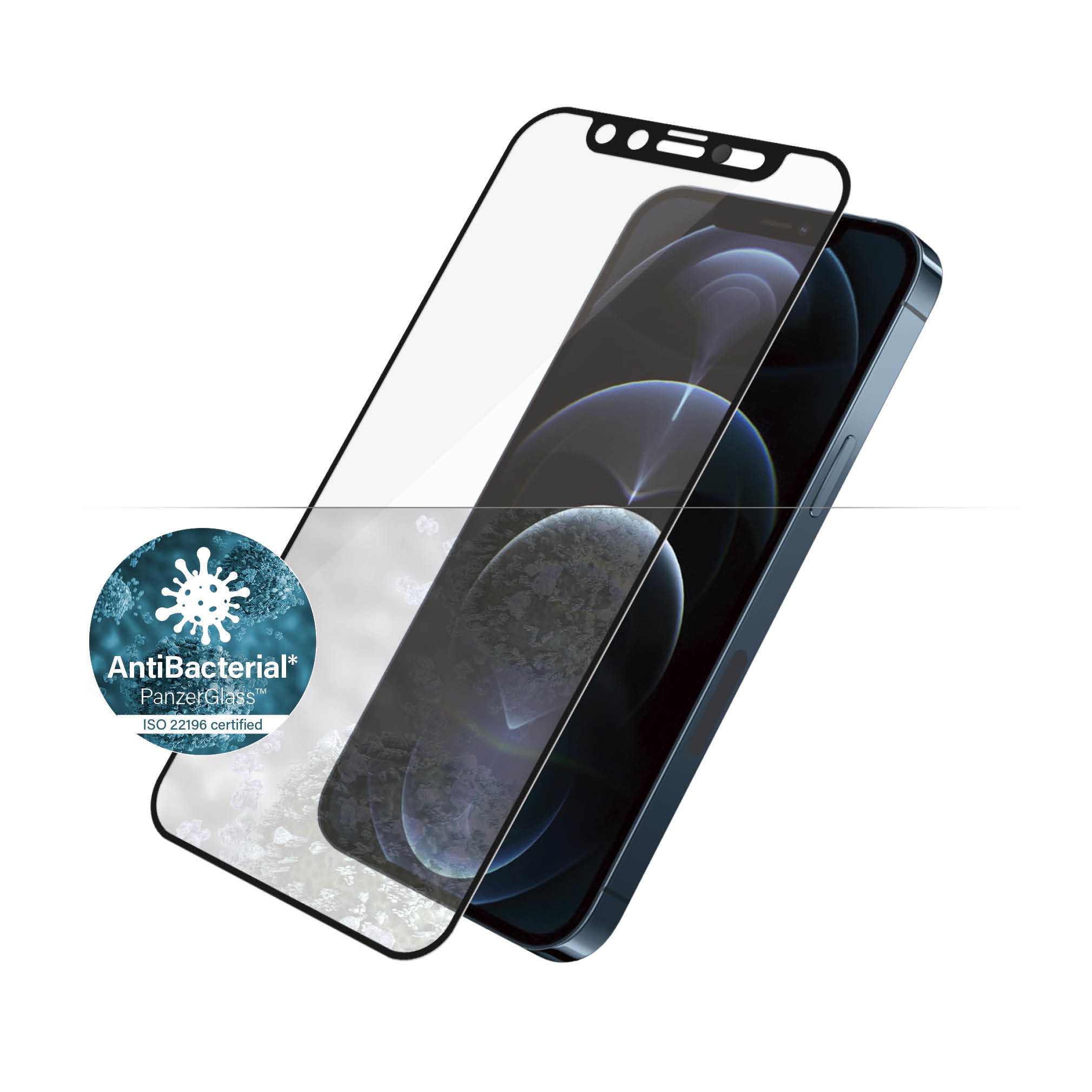 PanzerGlass ® CamSlider® Skærmbeskyttelse iPhone 12 Pro Max | Edge-to-Edge