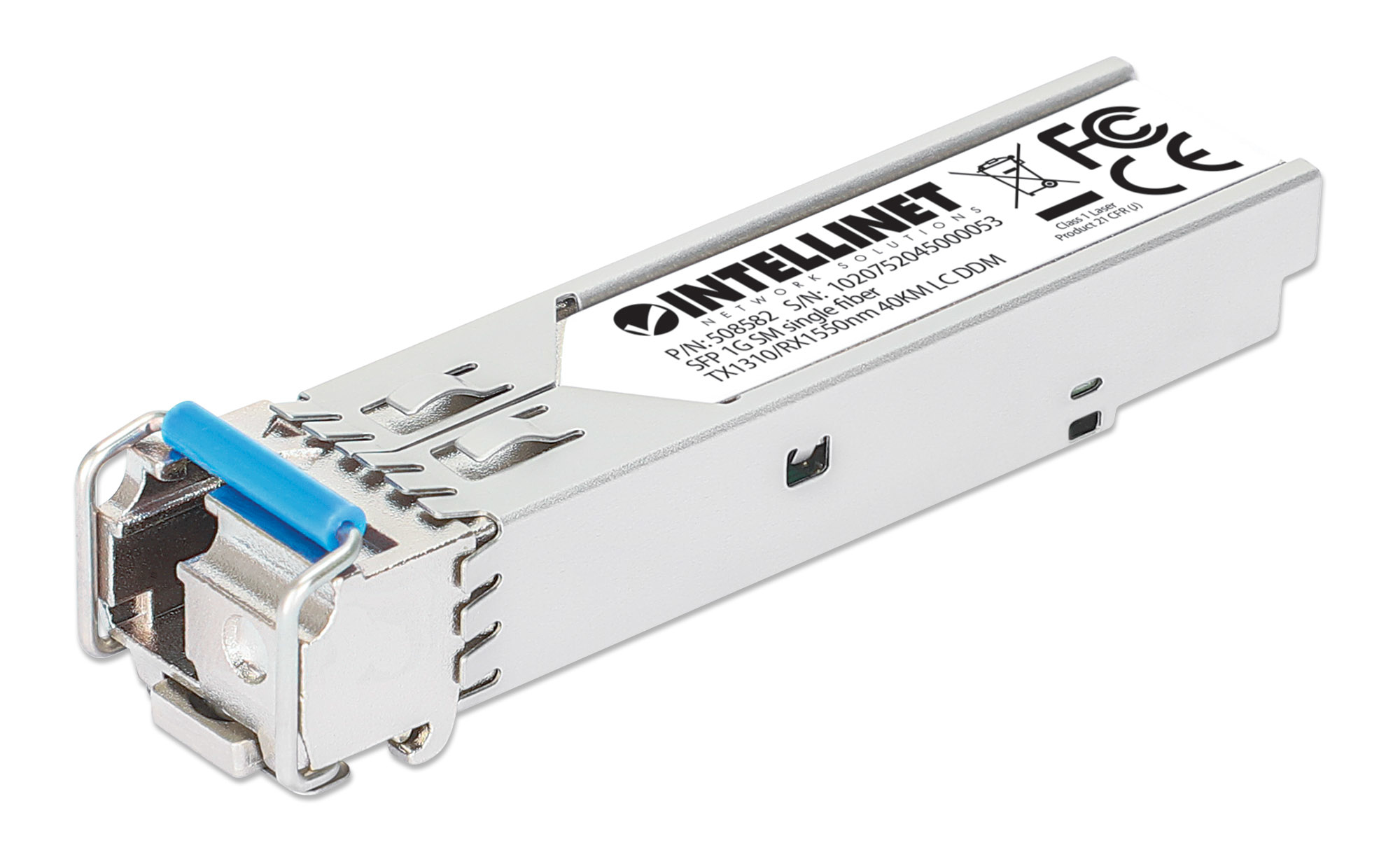 Intellinet 508582 modul til netværksmodtager Fiberoptisk 1000 Mbit/s SFP