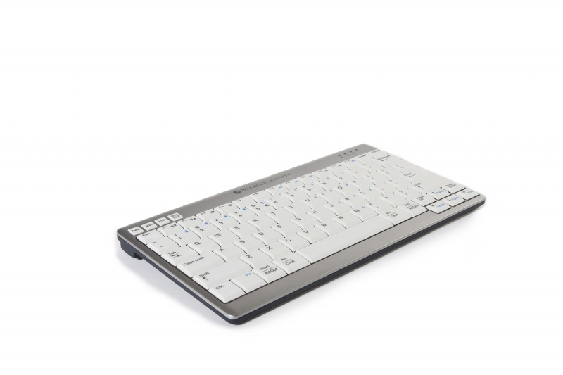 BakkerElkhuizen UltraBoard 950 Wireless tastatur Kontor Bluetooth QWERTY US engelsk Lys grå, Hvid
