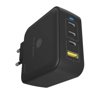 ICY BOX IB-PS1040-PD oplader til mobil enhed Universel Sort Vekselstrøm Hurtig opladning Indendørs