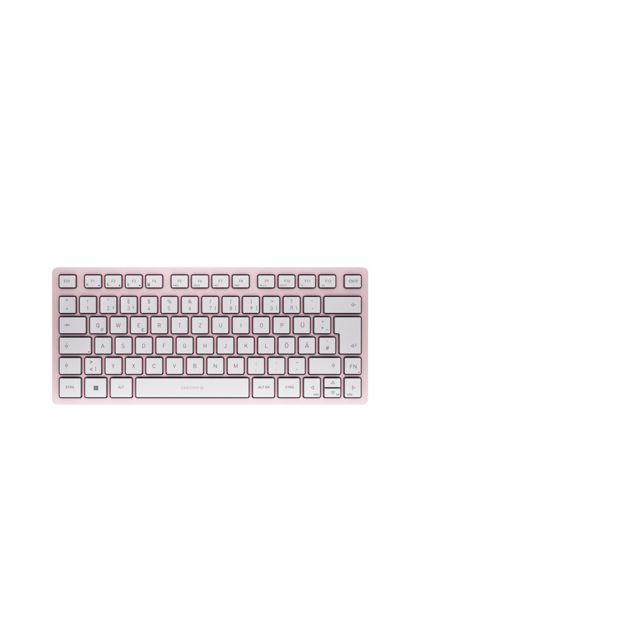 CHERRY KW 7100 MINI BT tastatur Universel Bluetooth QWERTZ Tysk Lyserød