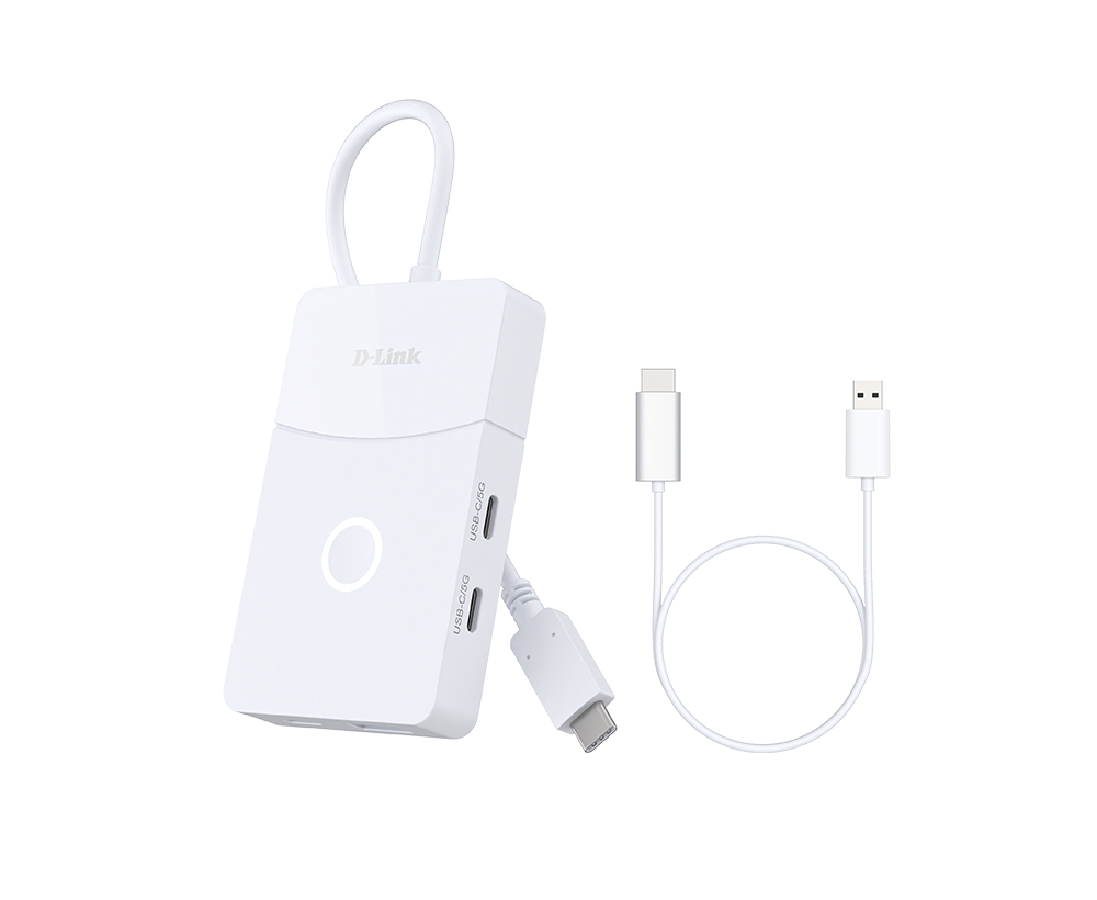 D-Link DUP-501 interface hub USB 3.2 Gen 1 (3.1 Gen 1) Type-C 5000 Mbit/s Hvid