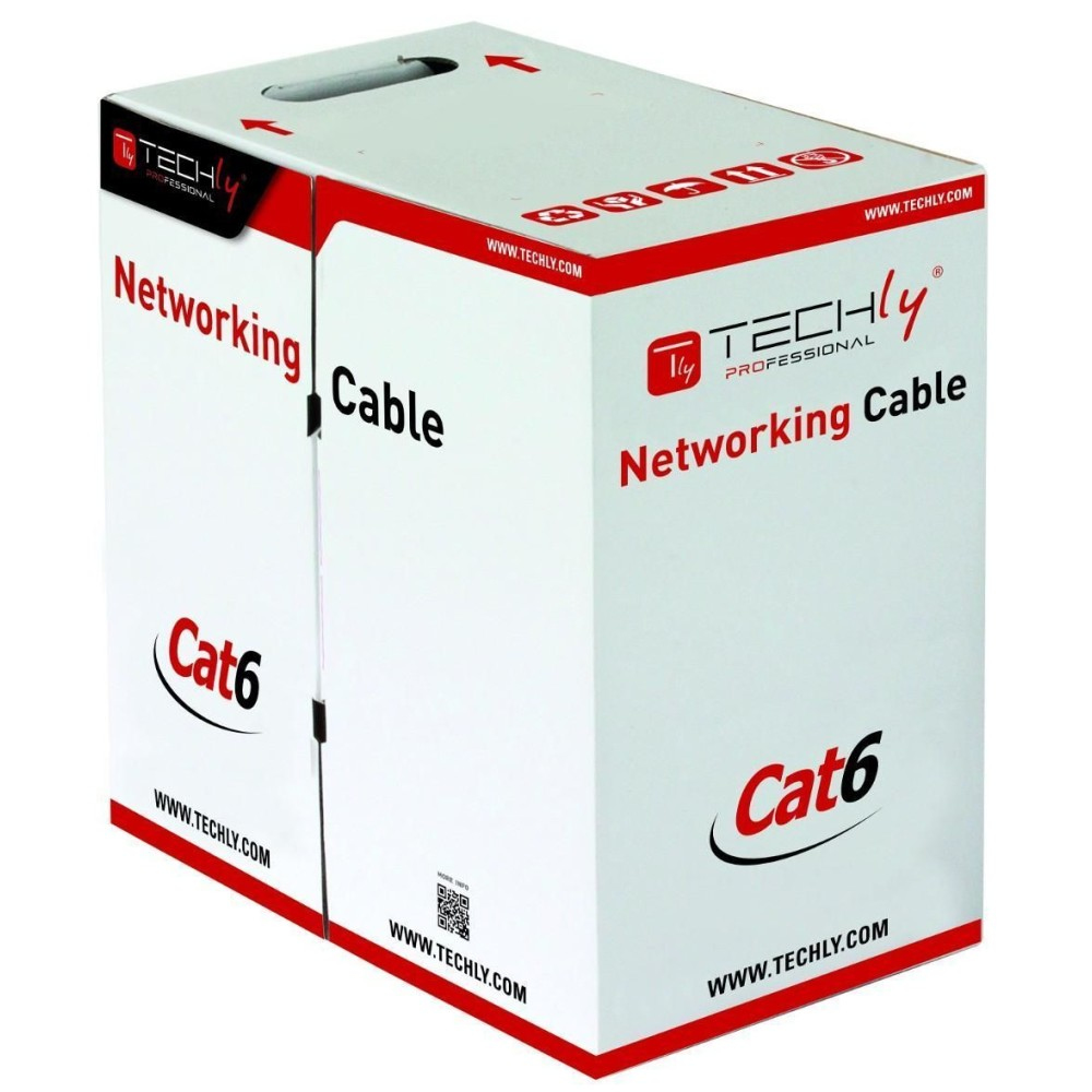 Techly ITP9-RIS-0305 netværkskabel Grå 305 m Cat6 S/FTP (S-STP)