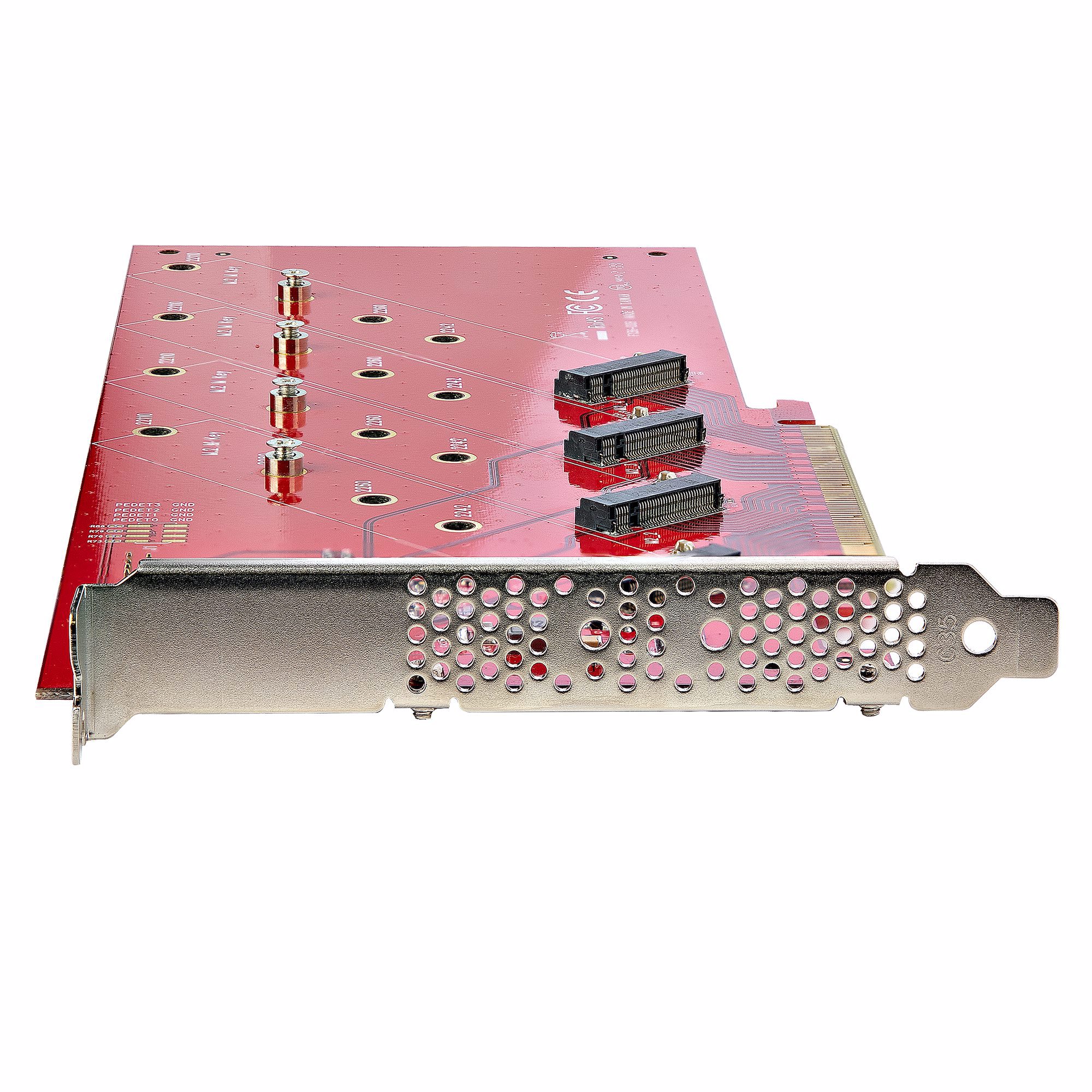 StarTech.com QUAD-M2-PCIE-CARD-B interface-kort/adapter Intern M.2