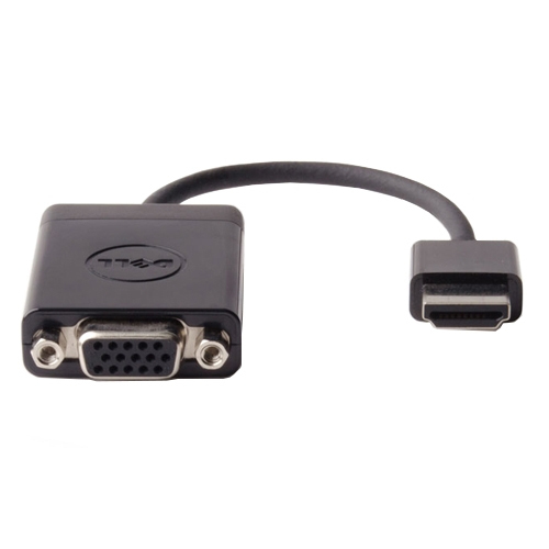 DELL DAUBNBC084 videokabel adapter 0,17 m HDMI VGA (D-Sub) Sort