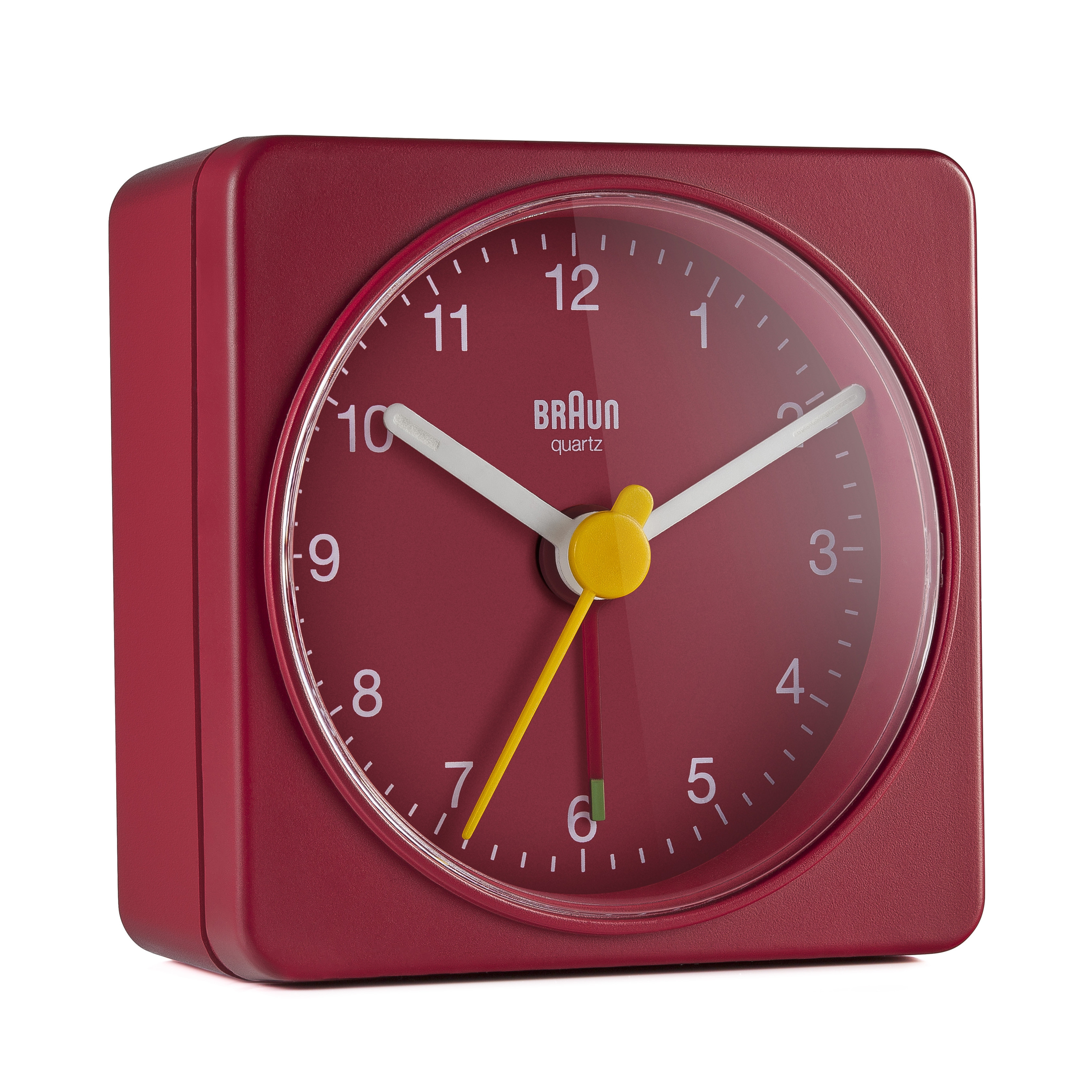 Braun BC02R vækkeur Quartz alarmur Rød