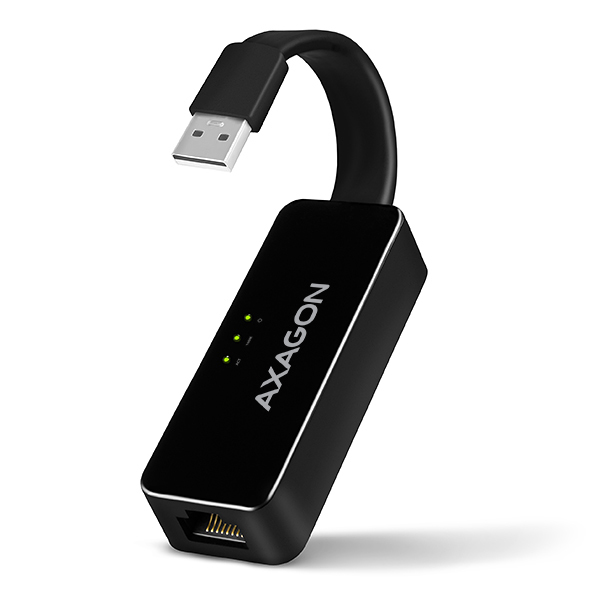 Axagon ADE-XR kabel kønsskifter USB 2.0 RJ-45 Sort