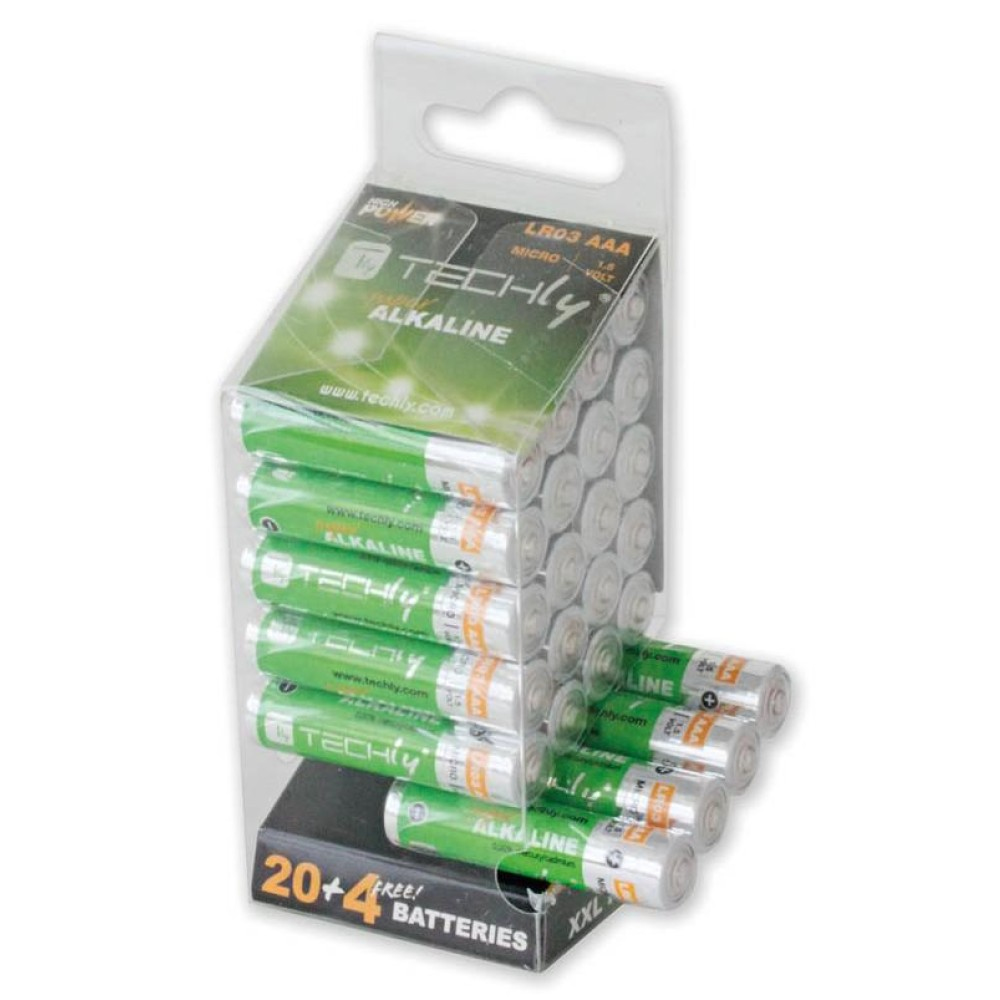 Techly LR03 AAA 1.5V Engangsbatteri Alkaline