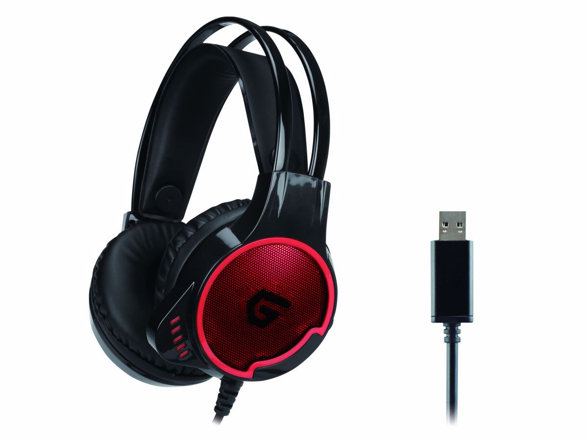 Conceptronic ATHAN U1 Headset Ledningsført Spil USB Type-A Sort