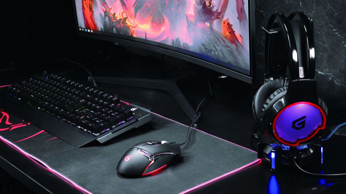 Conceptronic ATHAN U1 Headset Ledningsført Spil USB Type-A Sort