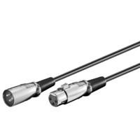Microconnect XLRMF6 lydkabel 6 m XLR (3-pin) Sort