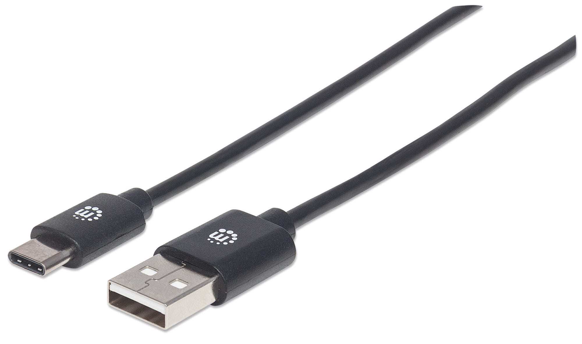 Manhattan 354936 USB-kabel USB 2.0 3 m USB C USB A Sort