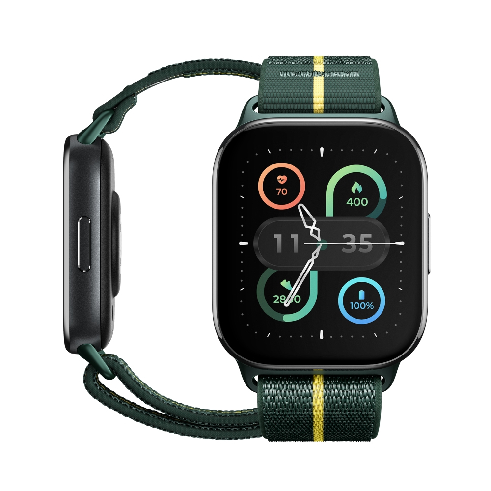 Motorola moto watch fit 4,83 cm (1.9") OLED 44.5 mm Digital Berøringsskærm Grøn, Grå GPS (satellit)