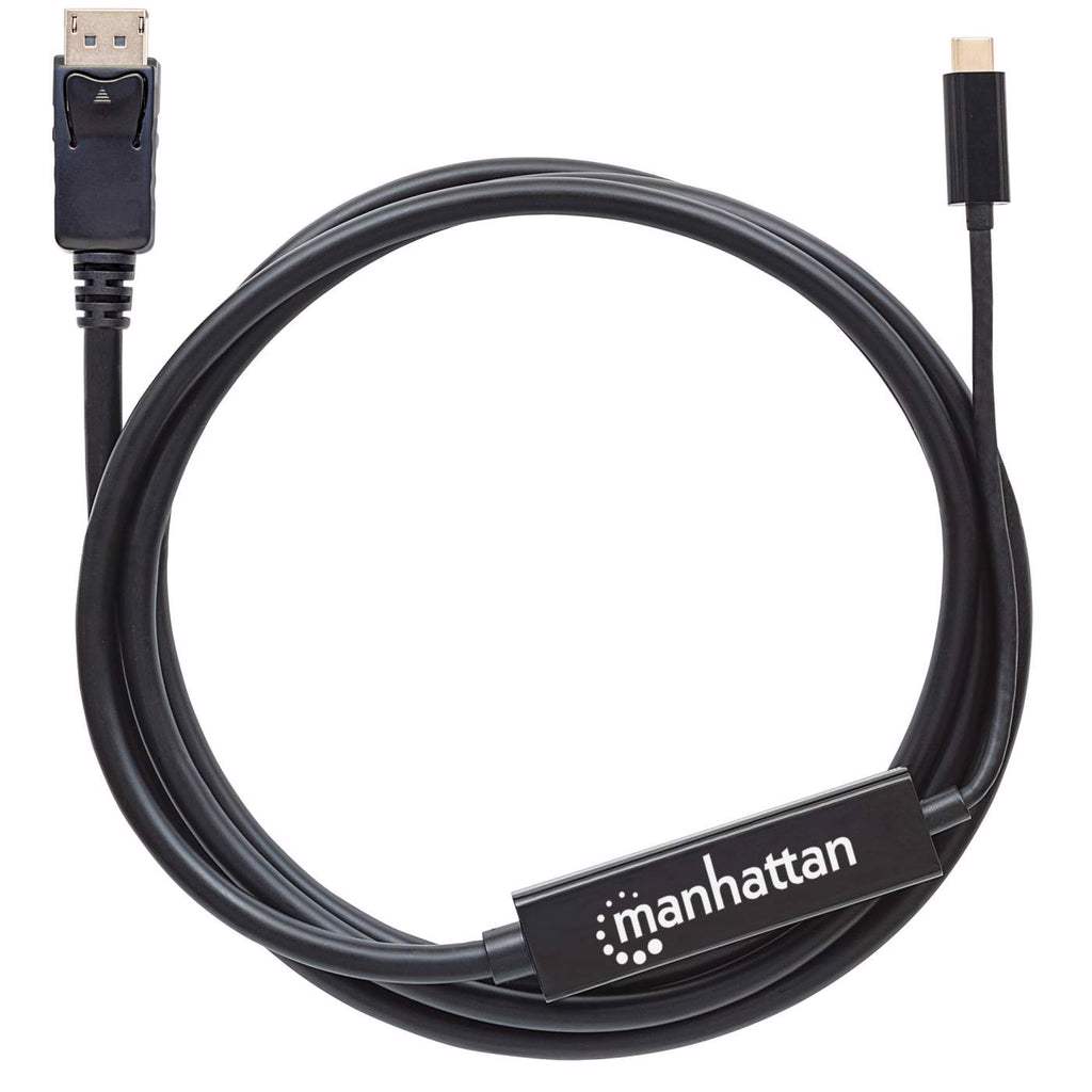 Manhattan 152464 videokabel adapter 2 m USB Type-C DisplayPort Sort