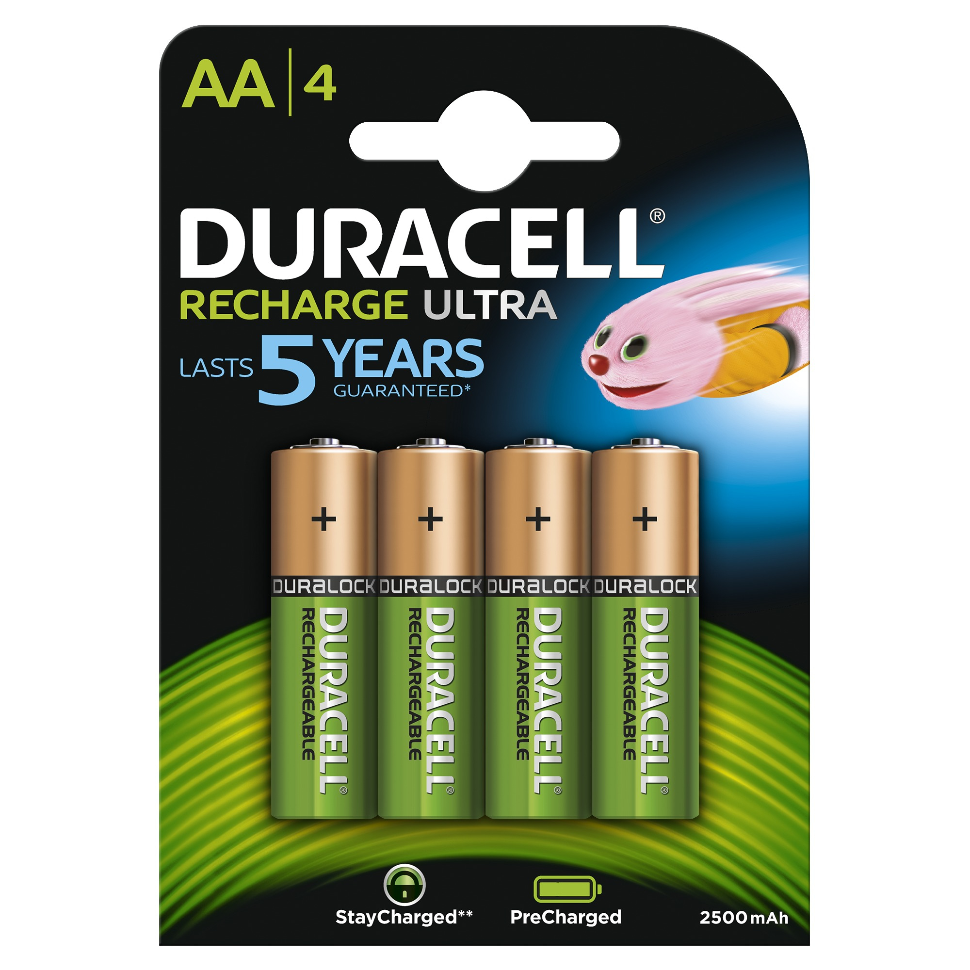 Duracell 4xAA Genopladeligt batteri AA