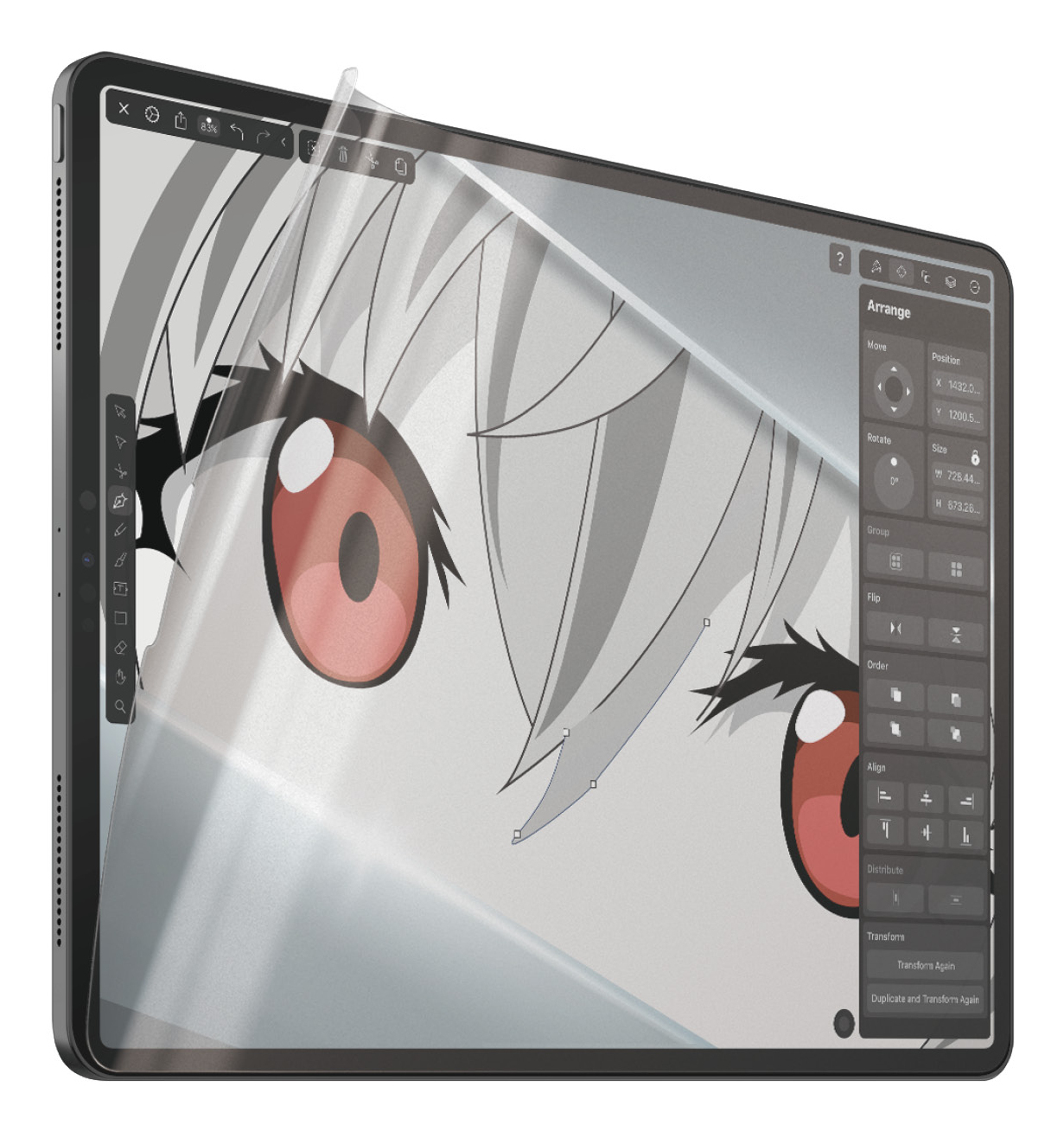 PanzerGlass ® GraphicPaper® Skærmbeskyttelse iPad Pro 12.9'' (2018, 2020, 2021, 2022) | Ultra-Wide Fit