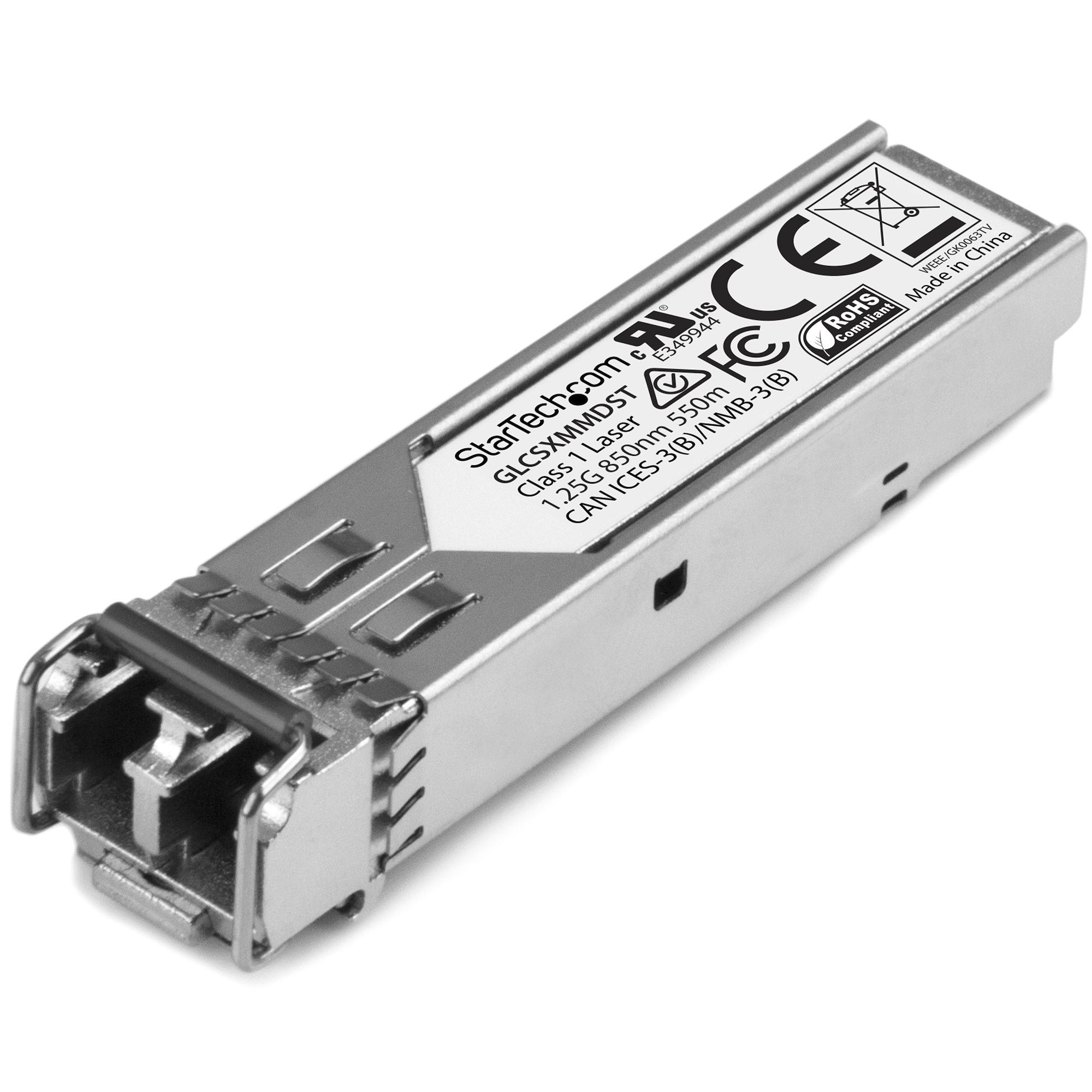 StarTech.com GLCSXMMDST modul til netværksmodtager Fiberoptisk 1250 Mbit/s SFP 850 nm