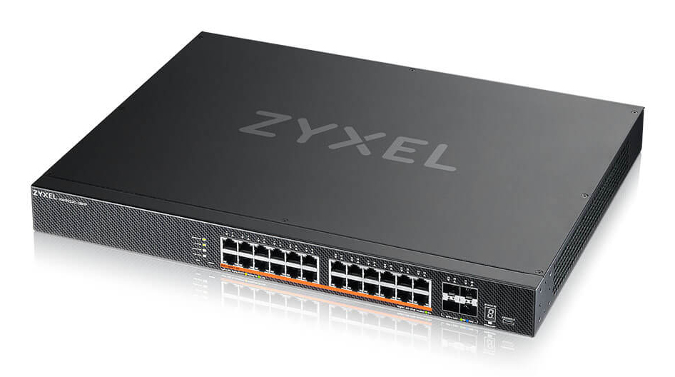 Zyxel XMG2230-28HP Administreret L2/L3 2.5G Ethernet (100/1000/2500) Strøm over Ethernet (PoE) 1U Sort