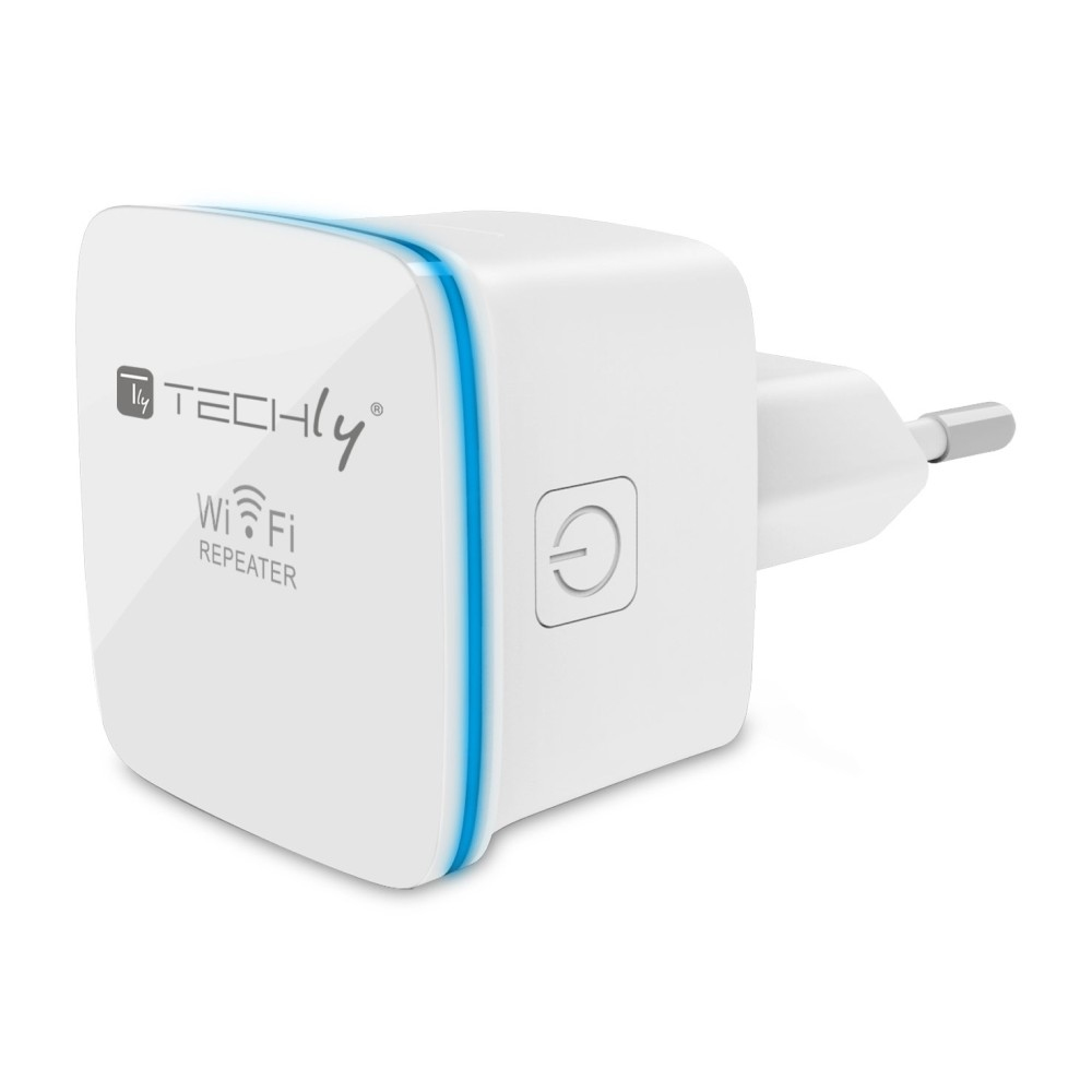 Techly I-WL-REPEATER7 netværk forlænger Netværksgentager Hvid 10, 100 Mbit/s