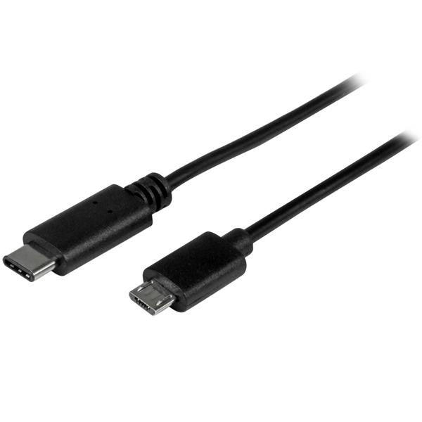 StarTech.com USB2CUB50CM USB-kabel USB 2.0 0,5 m USB C Micro-USB B Sort