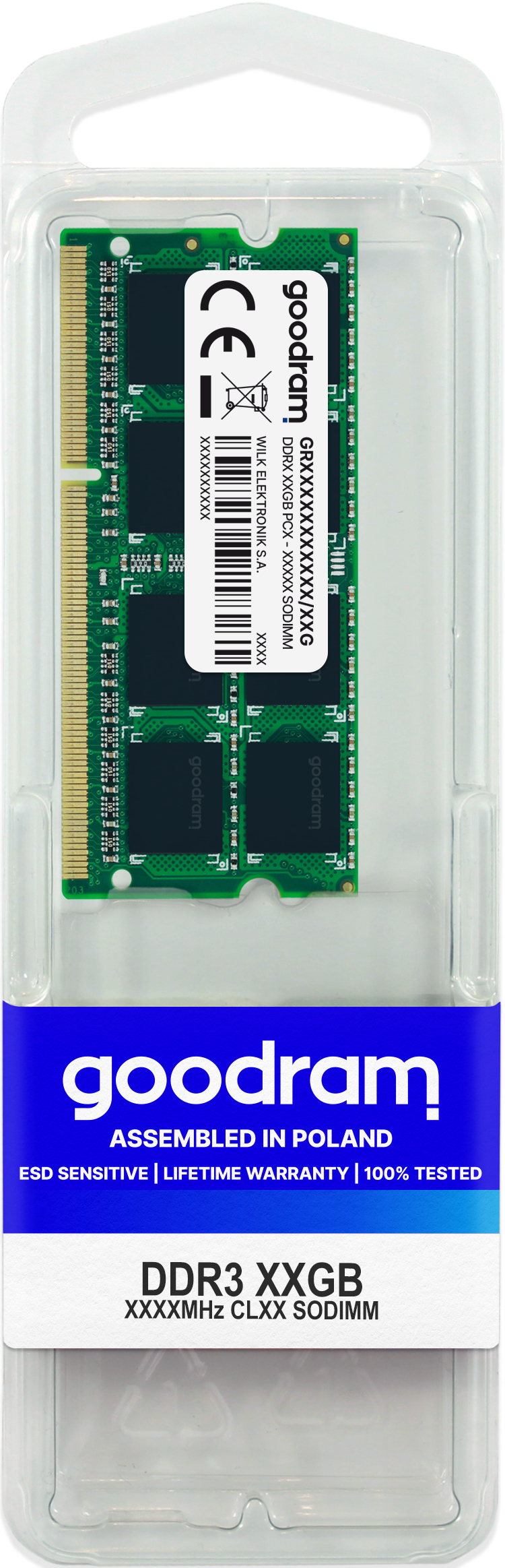 Goodram 4GB DDR3 PC3-12800 hukommelsesmodul 1 x 4 GB 204-pin SO-DIMM