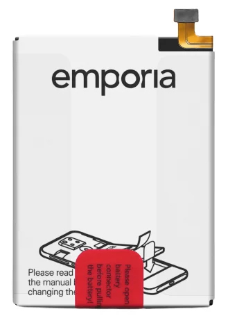 Emporia AK-V188-BC reservedel til mobiltelefon Batteri Sort, Hvid