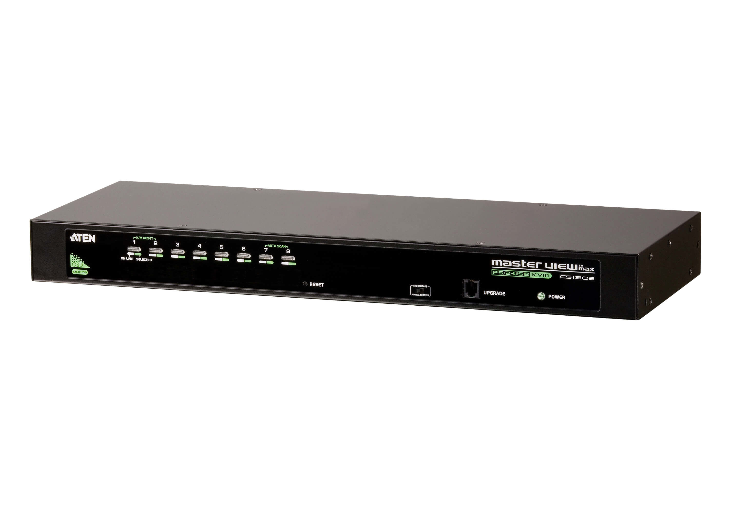 ATEN CS1308-AT-G KVM Switch Stativ-montering Sort